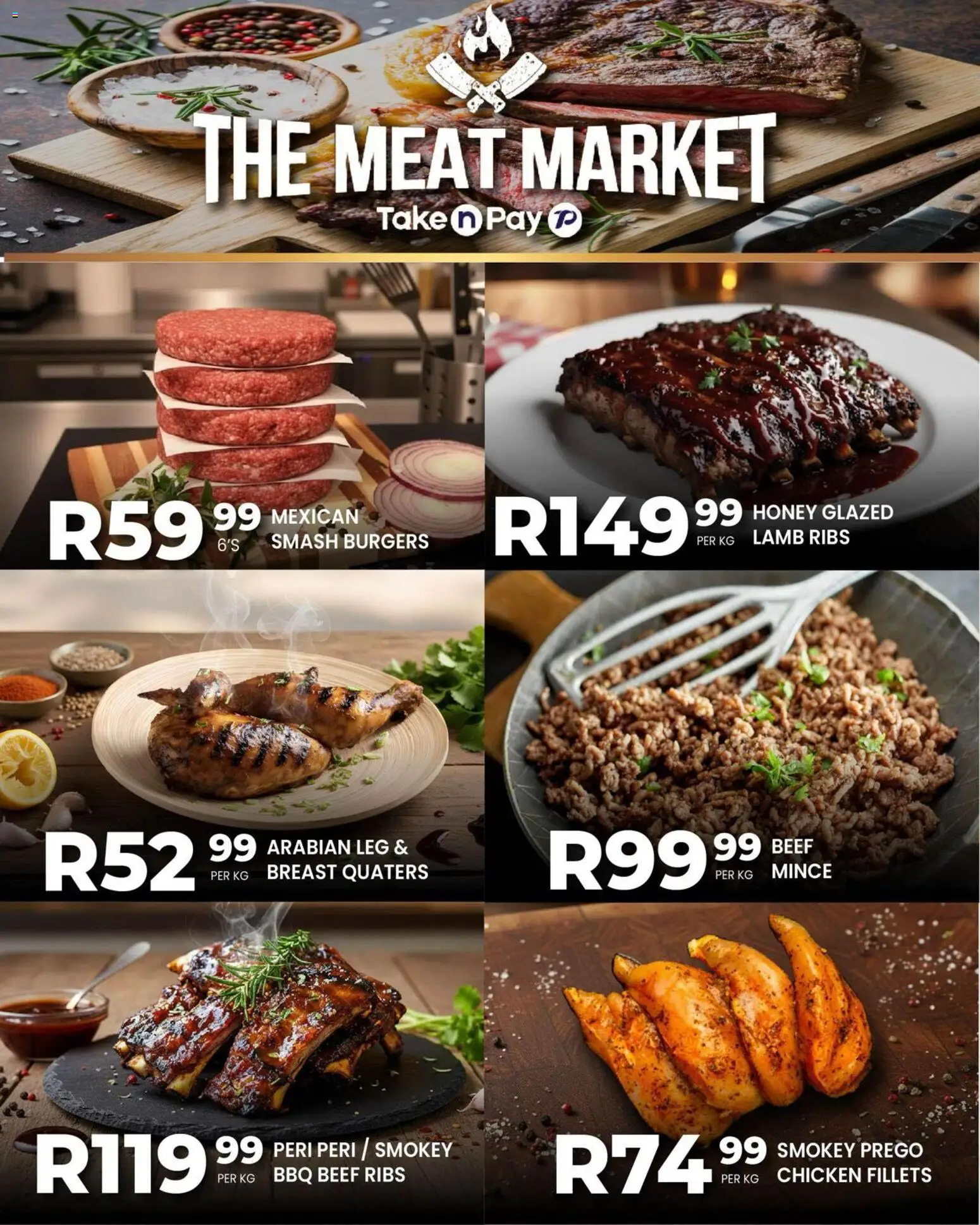 New Take n Pay catalogue – valid from 12.01.2026 | Page: 23 | Products: Ribs, Chicken, Beef, Burgers