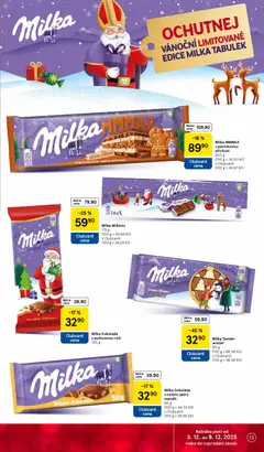 Náhled letáku Milka čokoláda s pufovanou rýží, 100 g od 03.12.2025 | Strana: 13 | Produkty: Čokoláda, Milka, Rýži