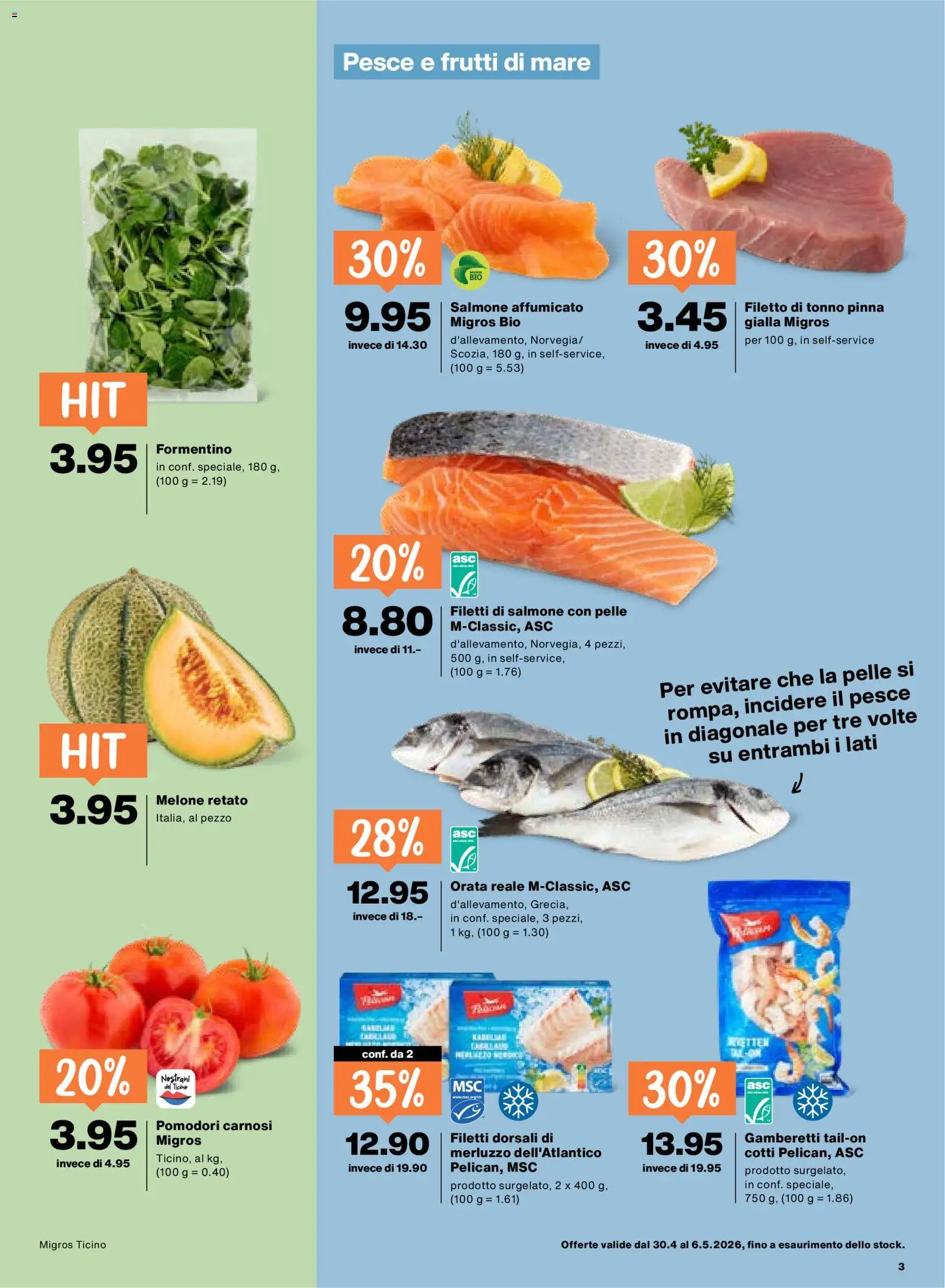 Migros aktionen IT – gültig ab 30.04.2026 | Seite: 3 | Produkte: Melone