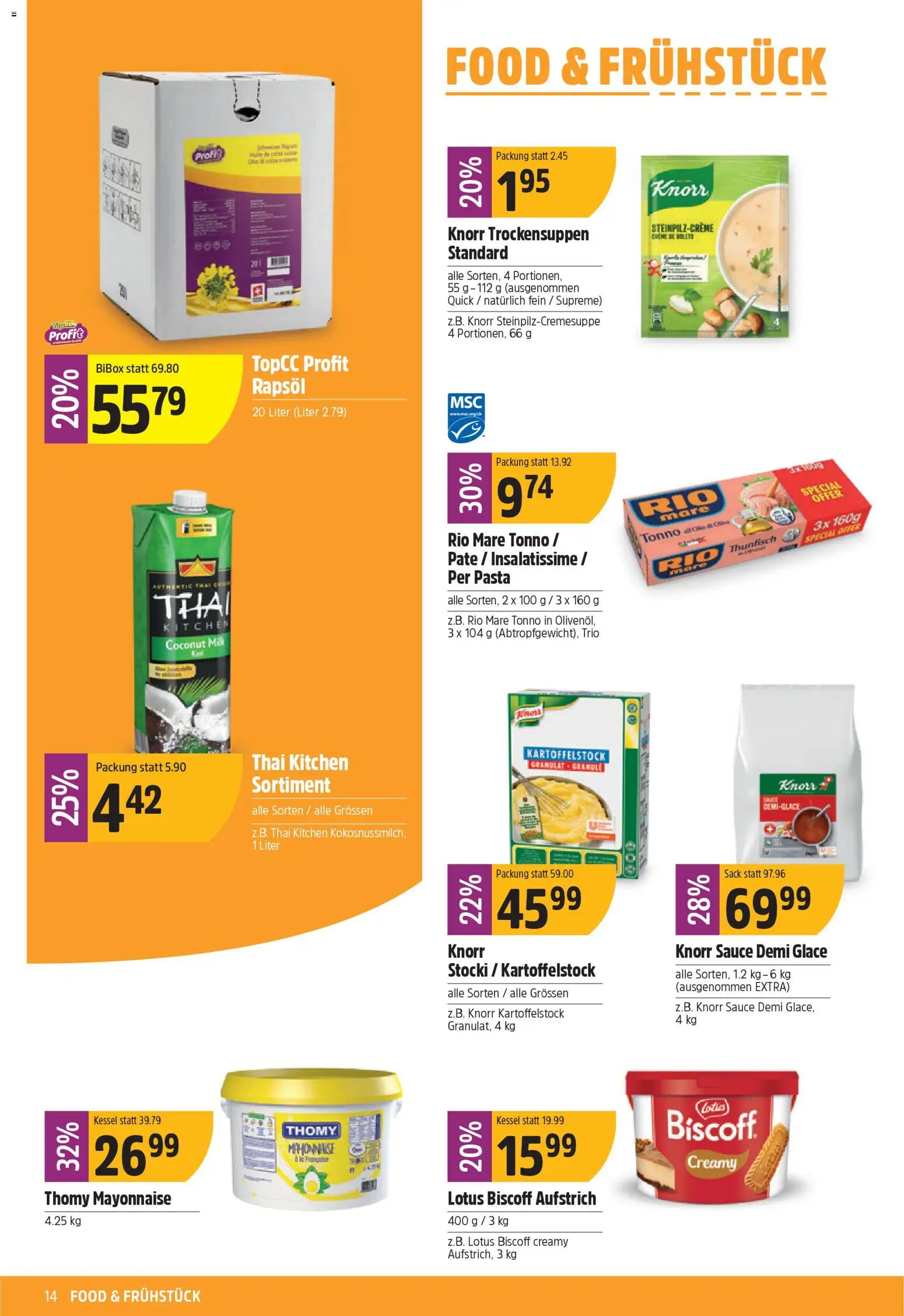 TopCC Aktionen – gültig ab 12.01.2026 | Seite: 14 | Produkte: Glace, Pasta, Top, Kessel