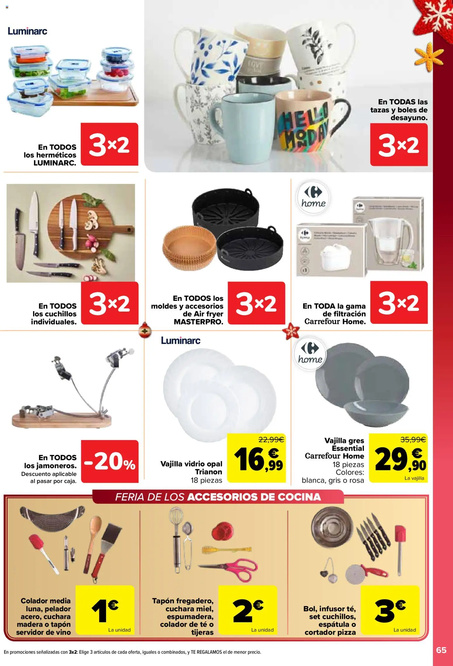 Carrefour folleto │ válido desde el 29.12.2025 | Página: 65 | Productos: Pizza, Vino, Té, Cocina