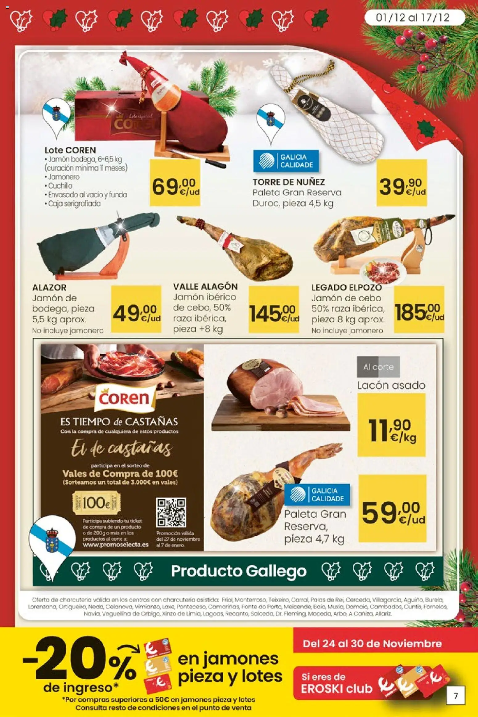 Eroski - City │ válido desde el 27.11.2025 | Página: 7 | Productos: Jamón ibérico, Jamón, Funda, Caja