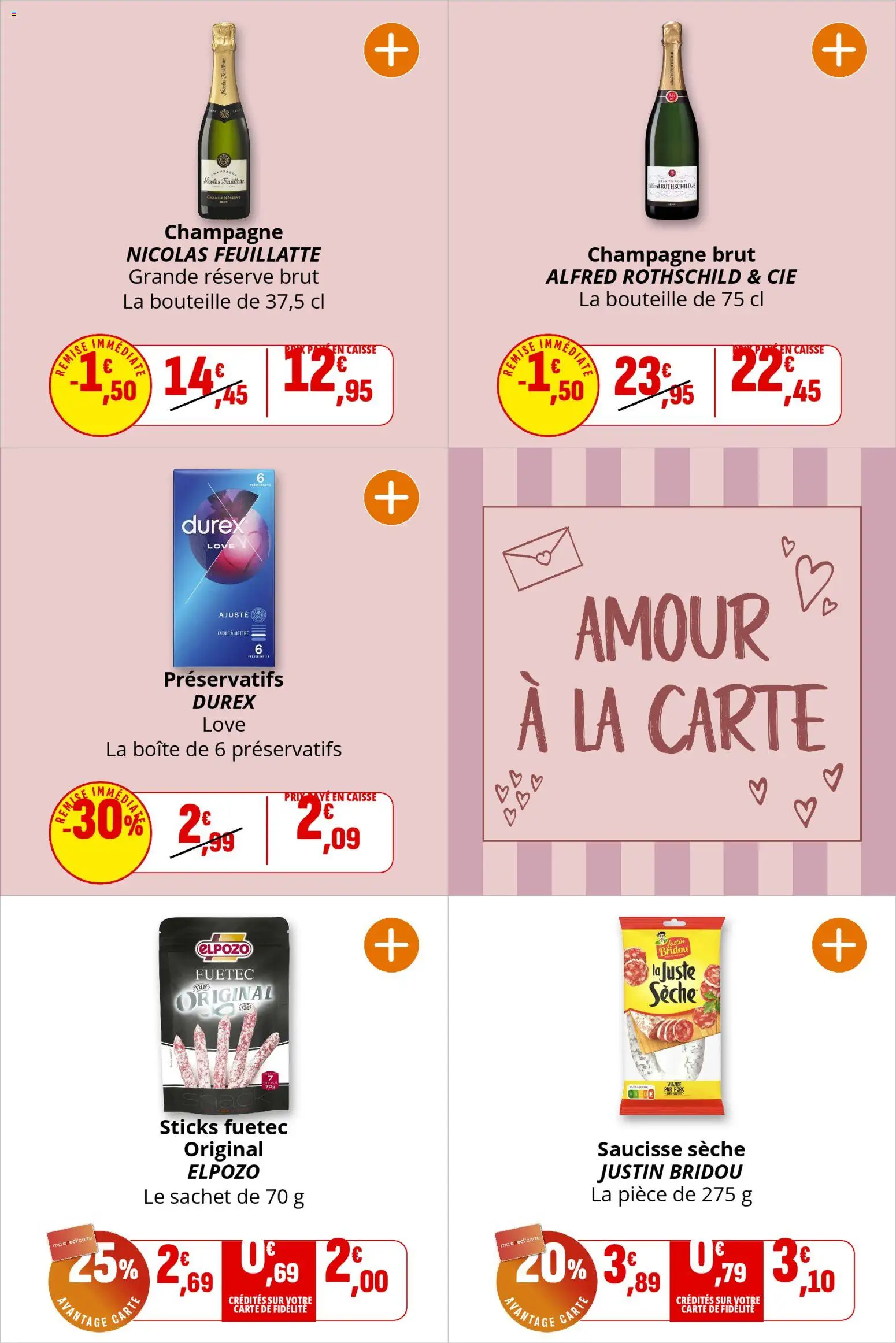 {H1} | Page: 6 | Produits: Champagne nicolas feuillatte, Champagne brut, Champagne, Saucisse