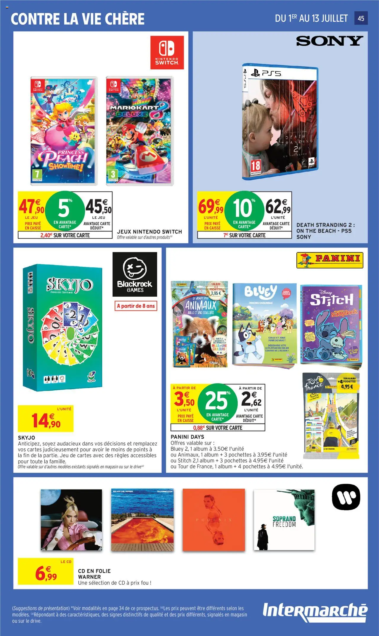  | Page: 47 | Produits: Panini, Plateau, Colle, Jeux