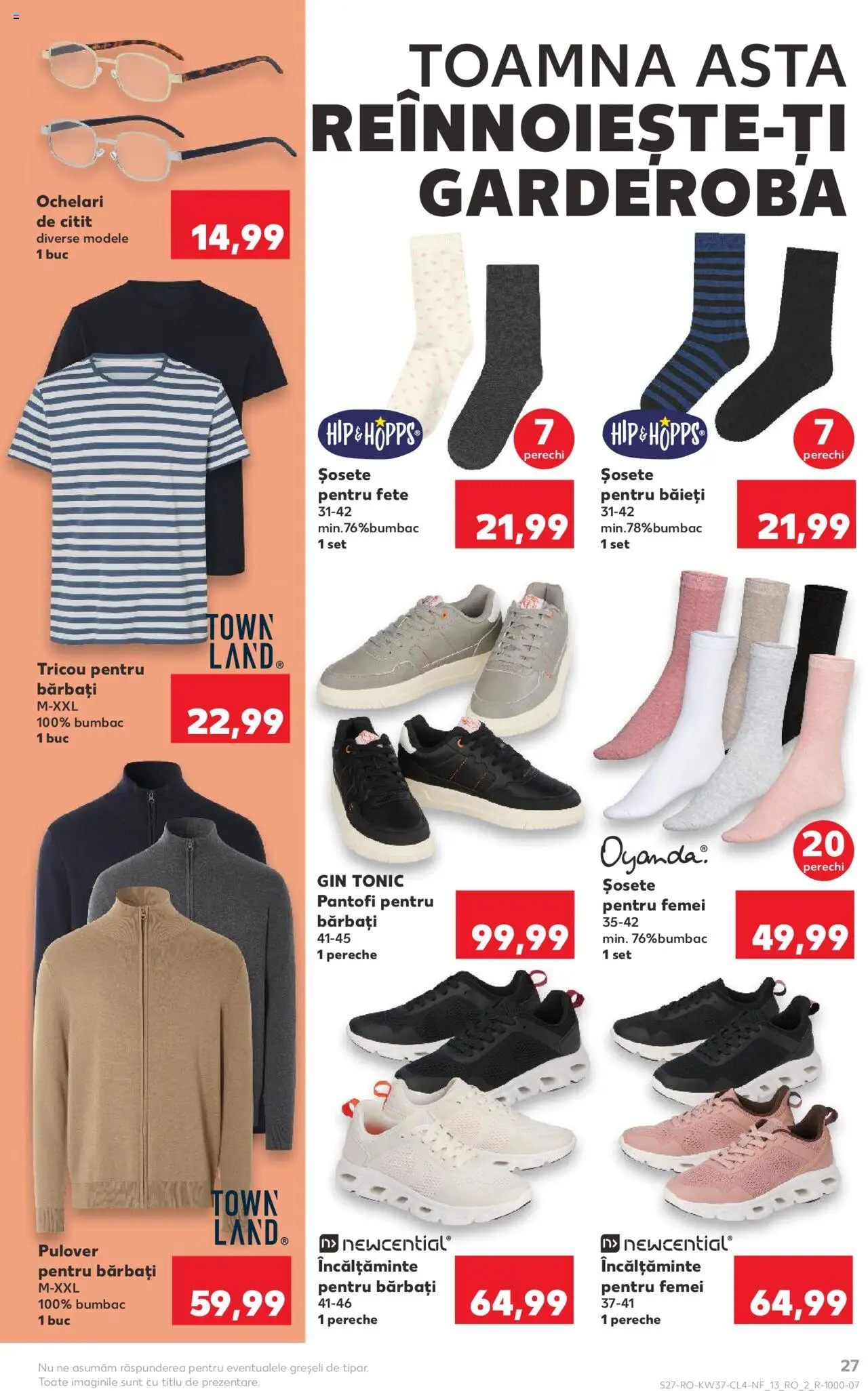 Noul catalog Kaufland – valabil de la 10.09.2025 | Pagină: 27 | Produse: Ochelari, Gin, Pulover, Șosete