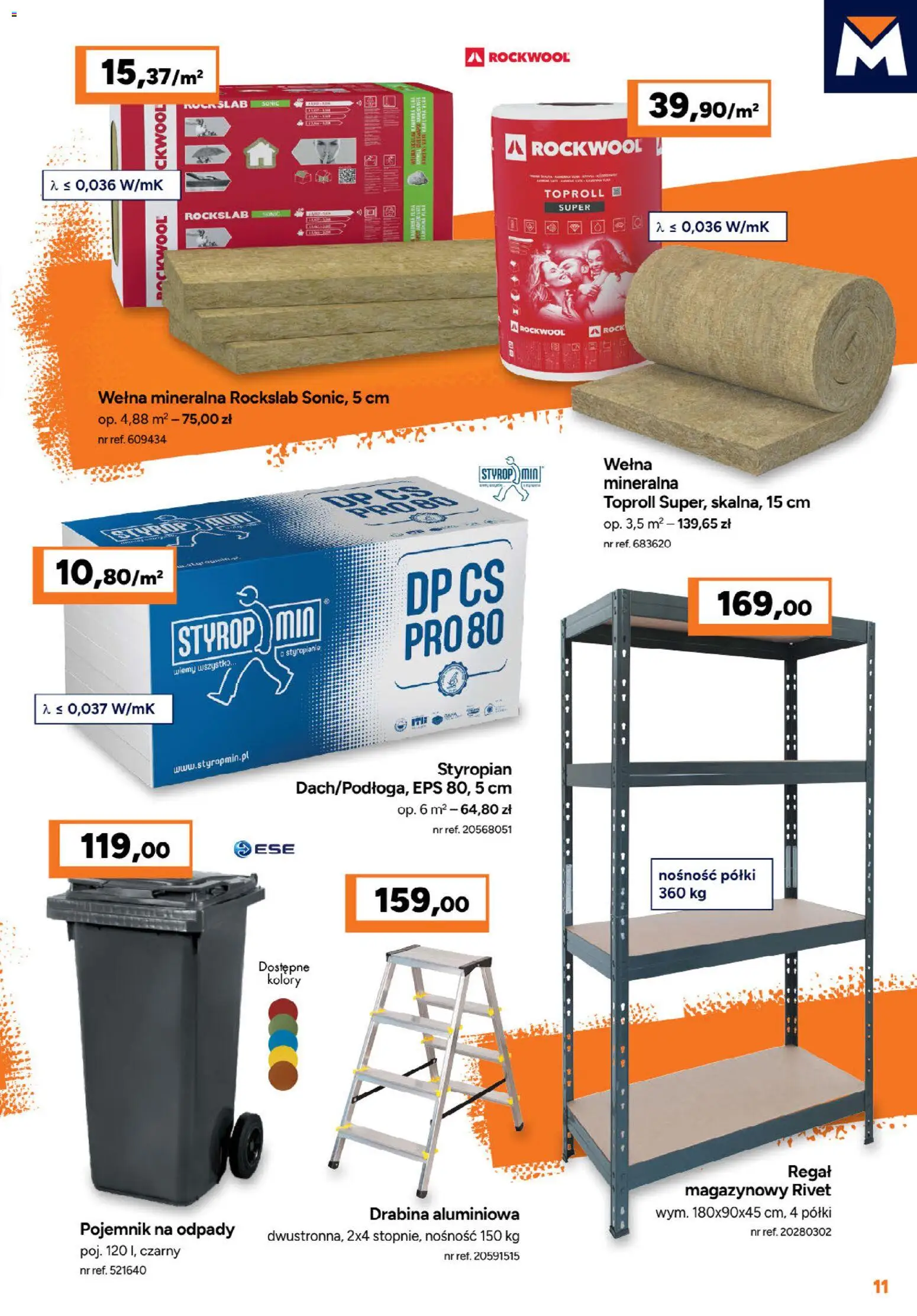 Bricoman Gazetka od 02.02.2026 | Strona: 11 | Produkty: Regał magazynowy, Drabina, Regał