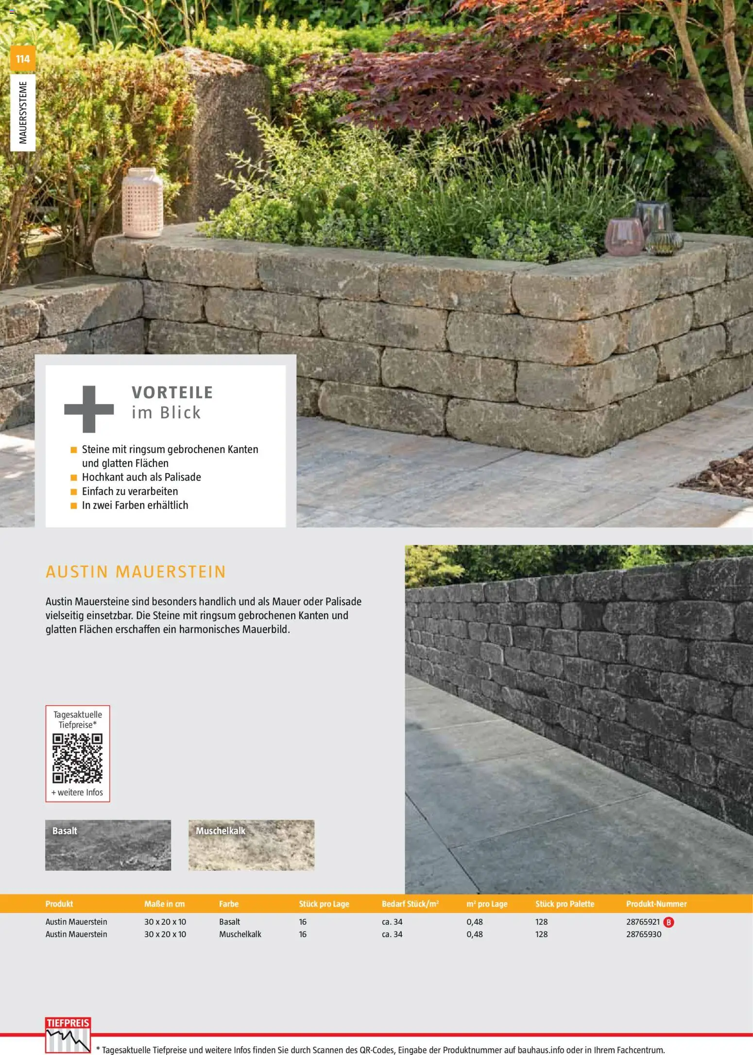 Bauhaus Gartenbaumaterialien 2026 – gültig ab 02.03.2026 | Seite: 114