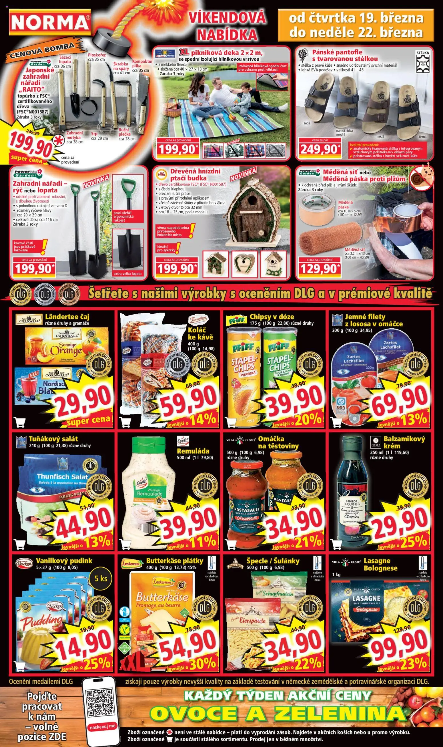 Norma leták od 16.03.2026 | Strana: 8 | Produkty: Škrabka, Lopata, Deka, Tuňákový salát