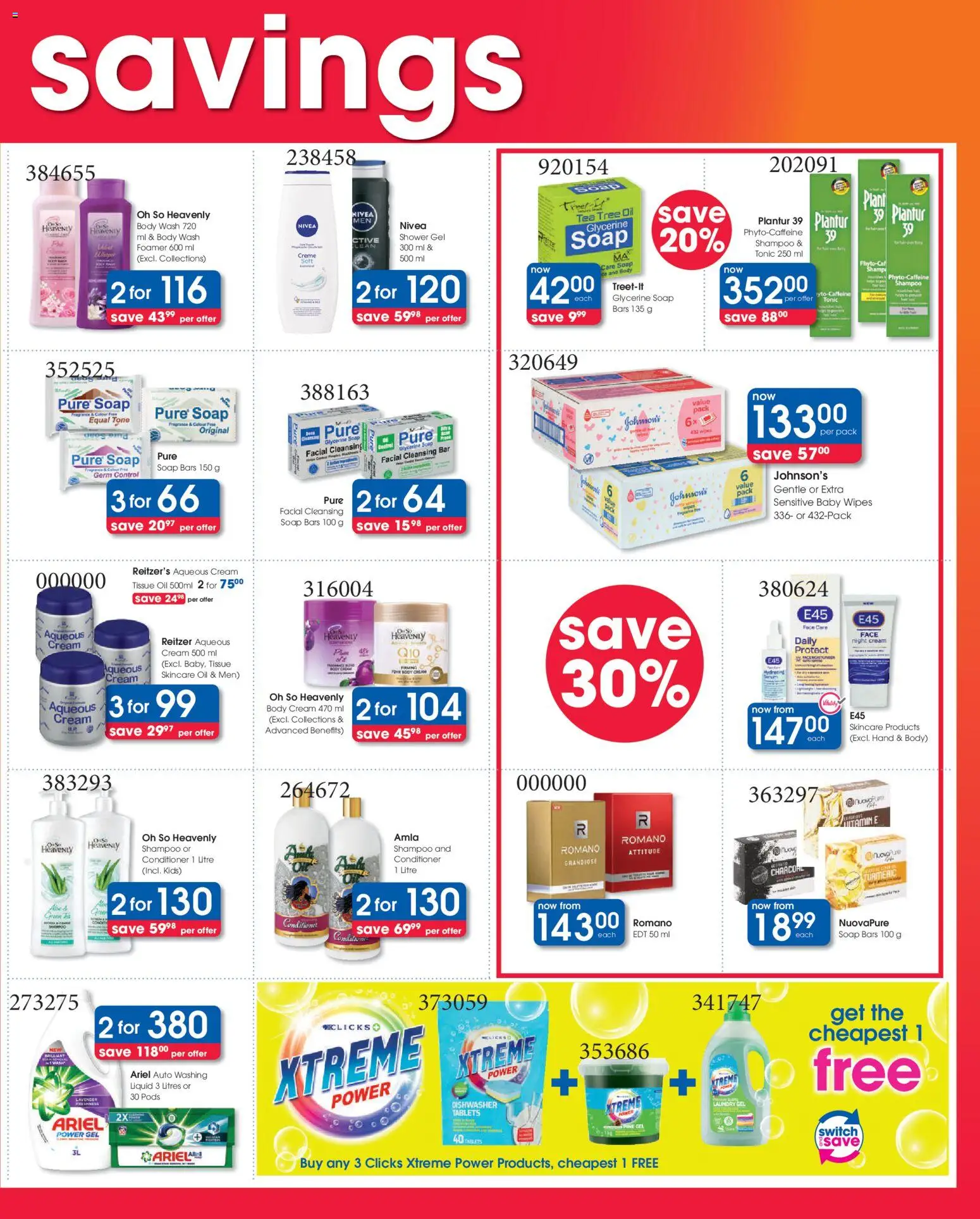 New Clicks catalogue – valid from 17.12.2025 | Page: 3 | Products: Dishwasher, Shower, Tonic, Cream
