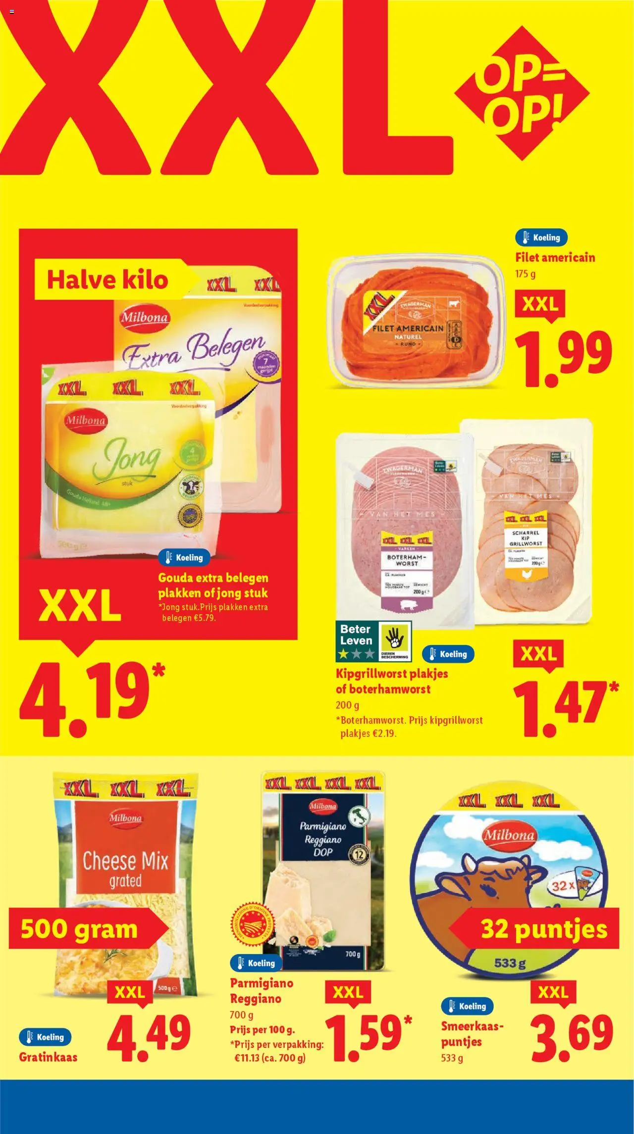  | Pagina: 19 | Producten: Mes, Worst, Gouda
