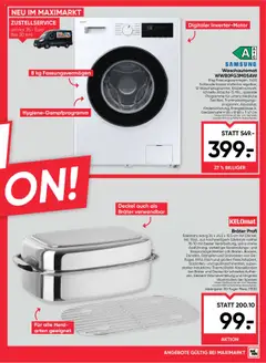 Maximarkt Flugblatt ab 16.10.2025 gültig | Seite: 23 | Produkte: Herd, Samsung, Fisch