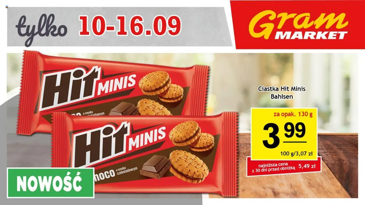 Gram Market Gazetka - Niesłychanie Niskie Ceny od 10.09.2025 | Strona: 7 | Produkty: Ciastka