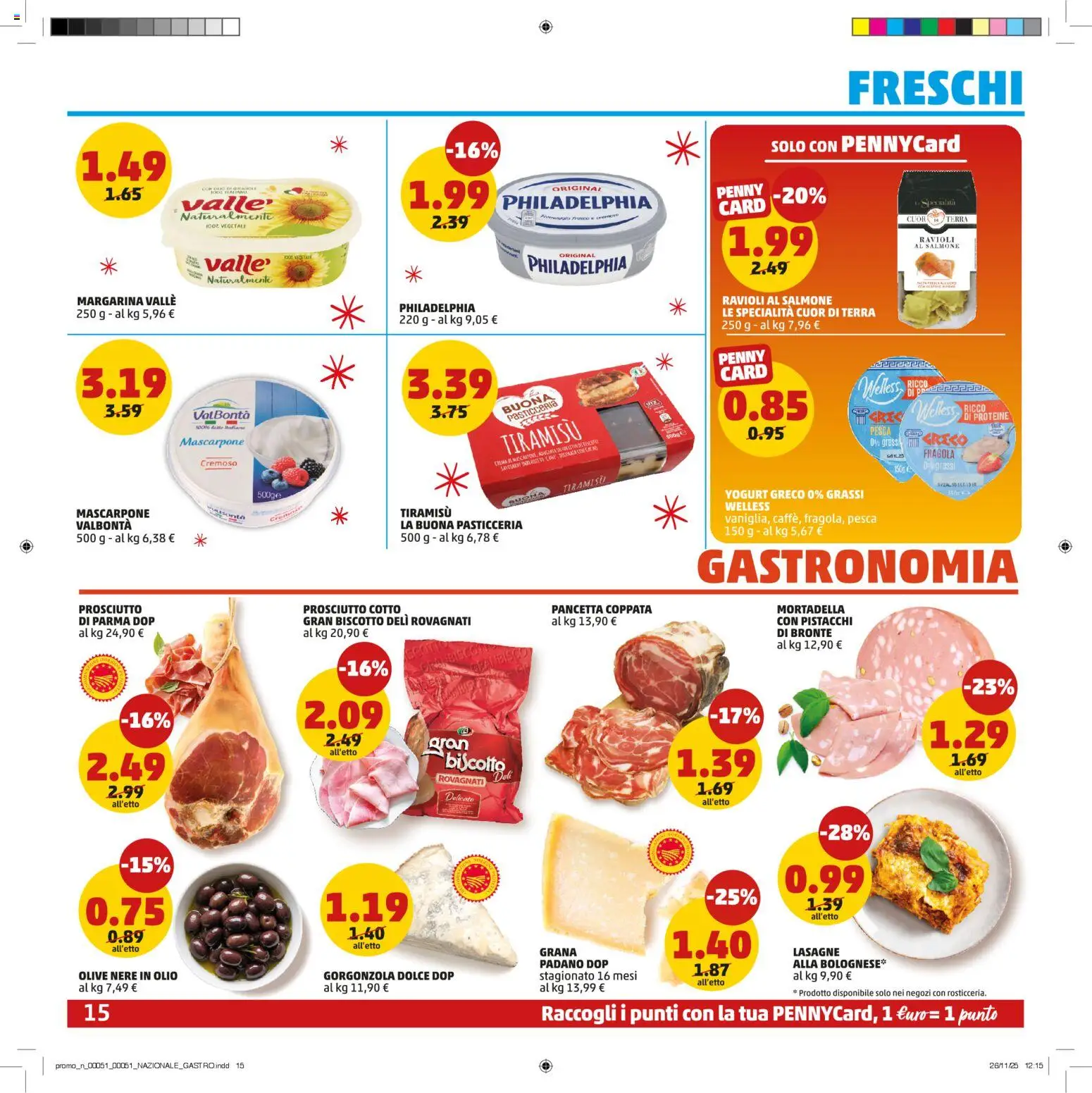 Volantino PENNY del 15.12.2025 | Pagina: 15 | Prodotti: Yogurt greco, Olive, Margarina, Terra