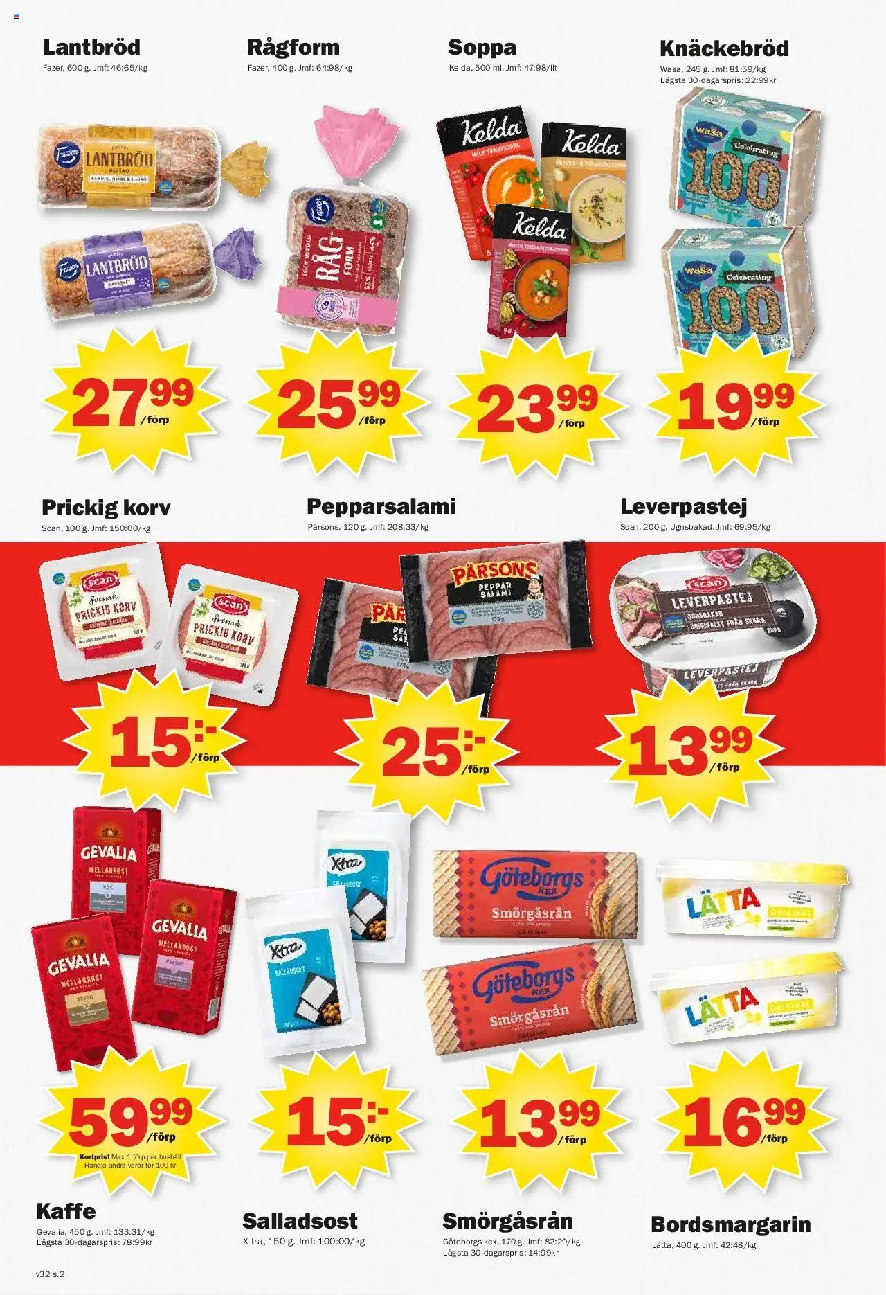 Pekås reklamblad aktuell från 04.08.2025 | Sida: 2 | Produkter: Peppar, Kaffe, Lantbröd, Soppa