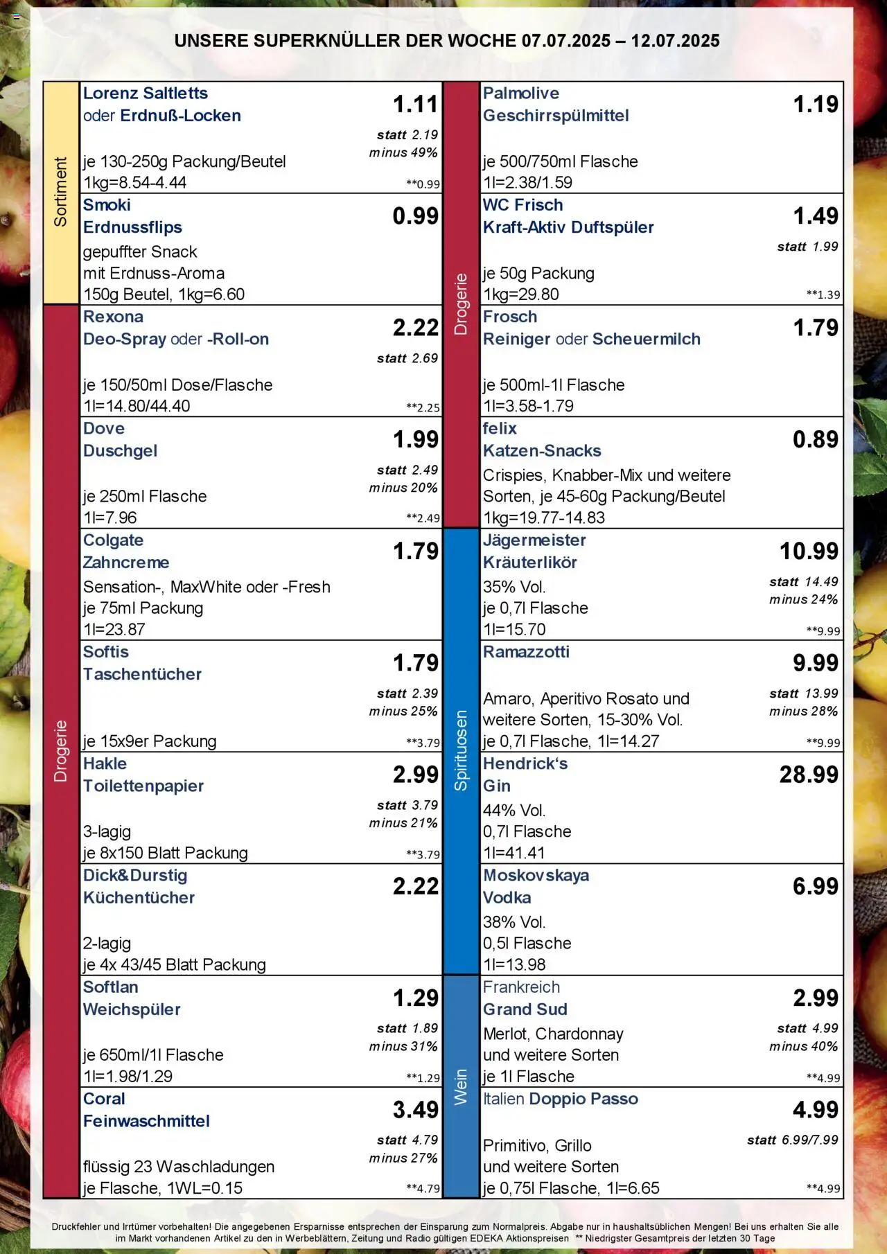 Simmel - Bayern - gültig ab dem 07.07.2025 | Seite: 3 | Produkte: Deodorant, Wc frisch, Grand sud, Ramazzotti