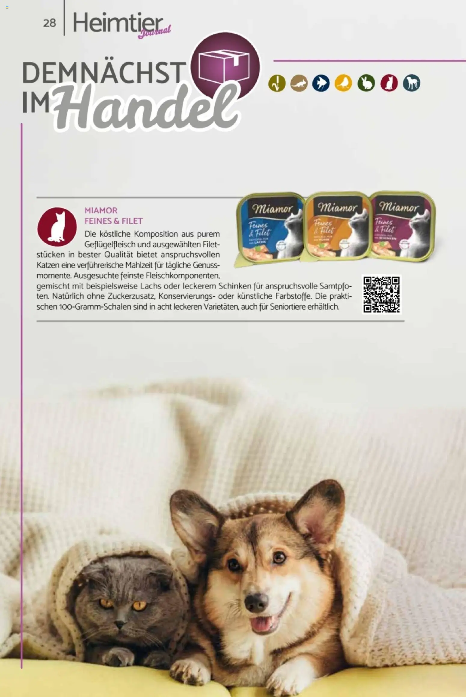 zookauf Heimtier Journal – gültig ab 01.04.2026 | Seite: 28 | Produkte: Lachs, Schinken