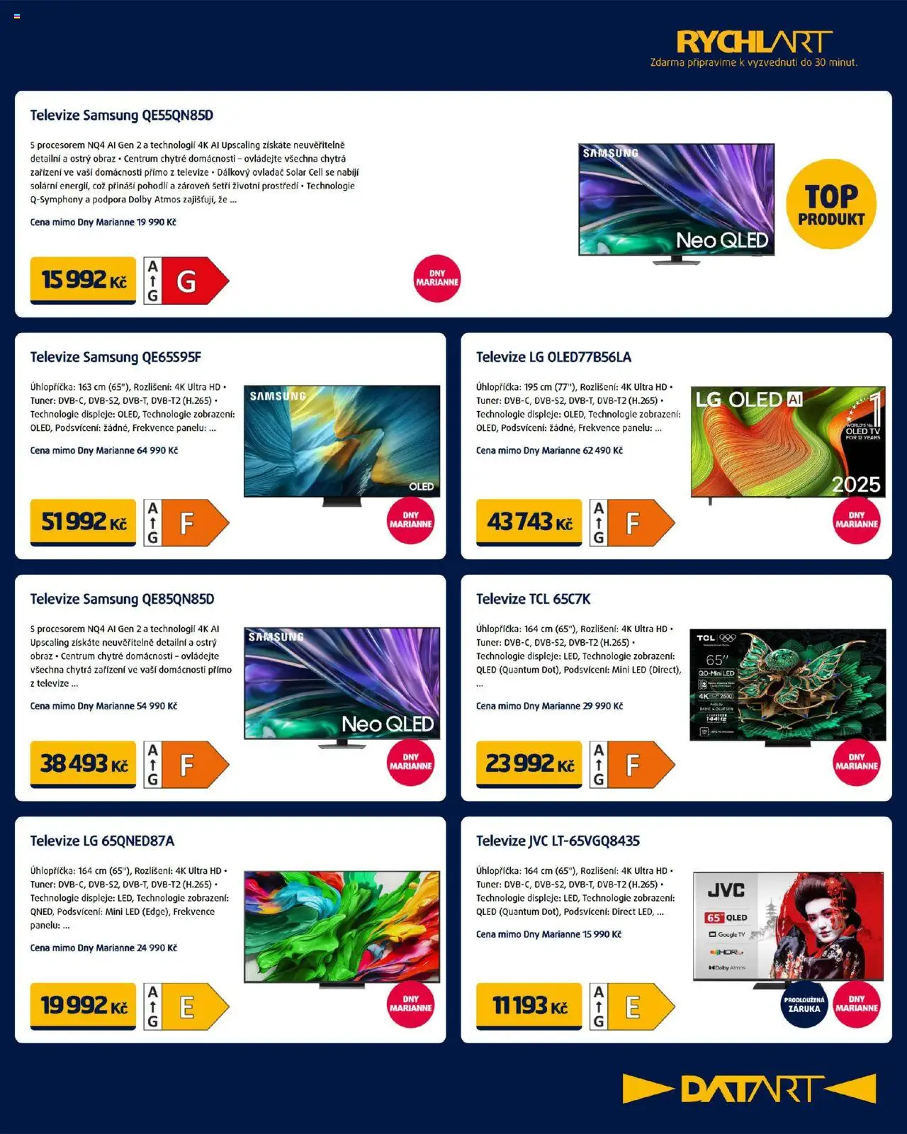 Datart leták od 12.09.2025 | Strana: 7 | Produkty: Tv, Samsung, Televize, LED