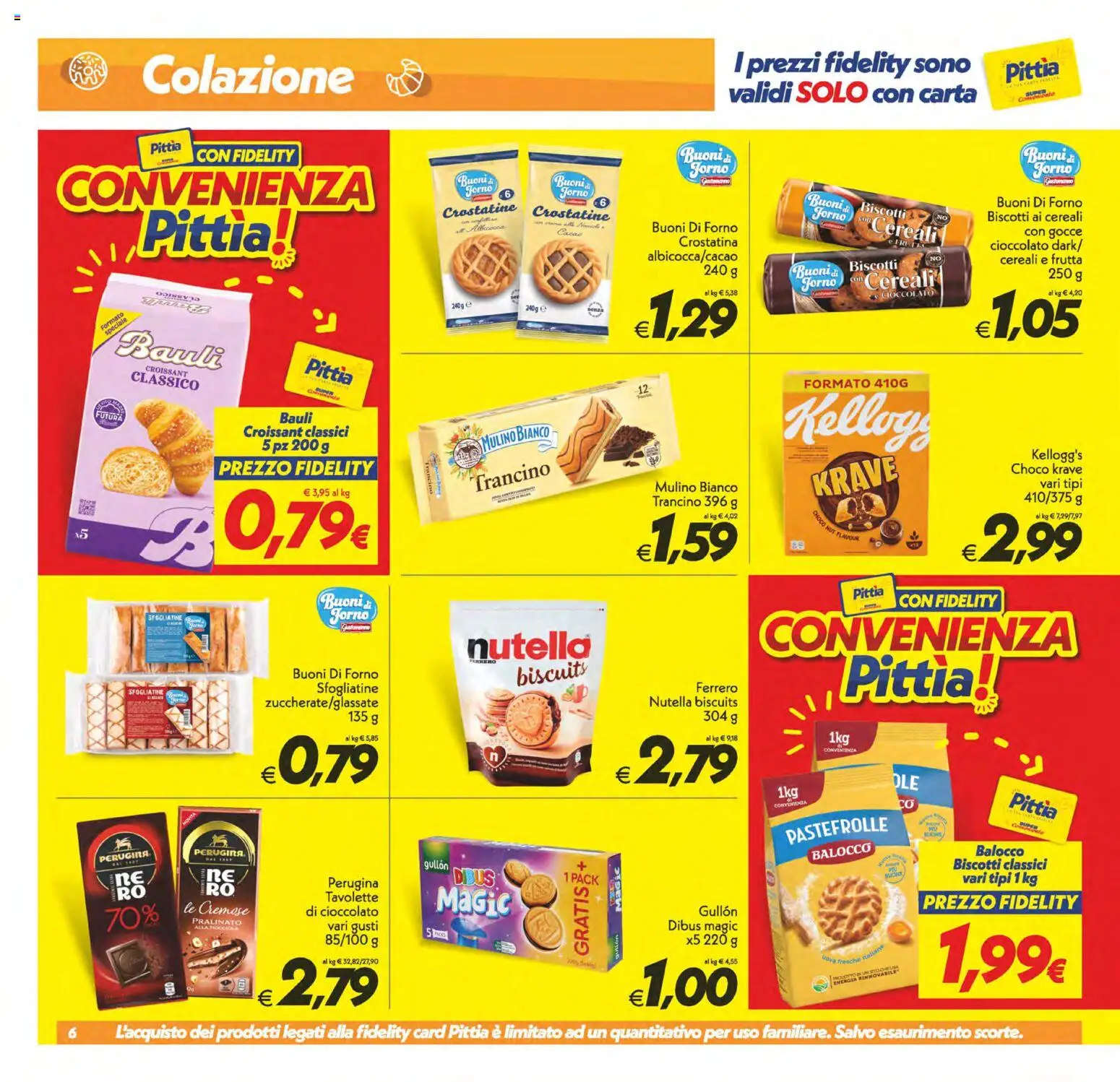 Volantino SuperConveniente del 06.03.2026 | Pagina: 6 | Prodotti: Cioccolato, Crostatine, Croissant, Forno