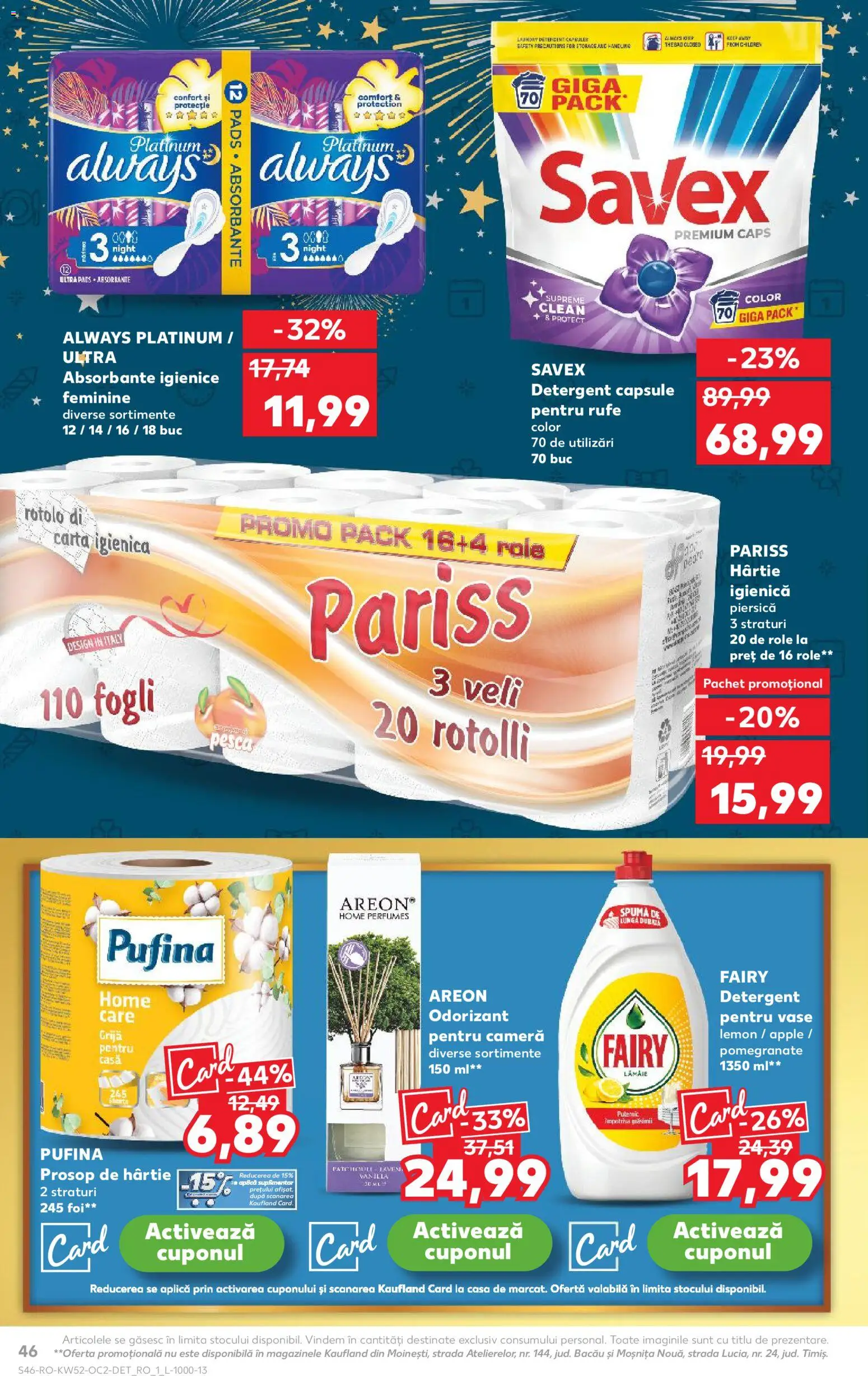 Noul catalog Kaufland – valabil de la 24.12.2025 | Pagină: 46 | Produse: Pomelo, Cameră, Role, Lămâie