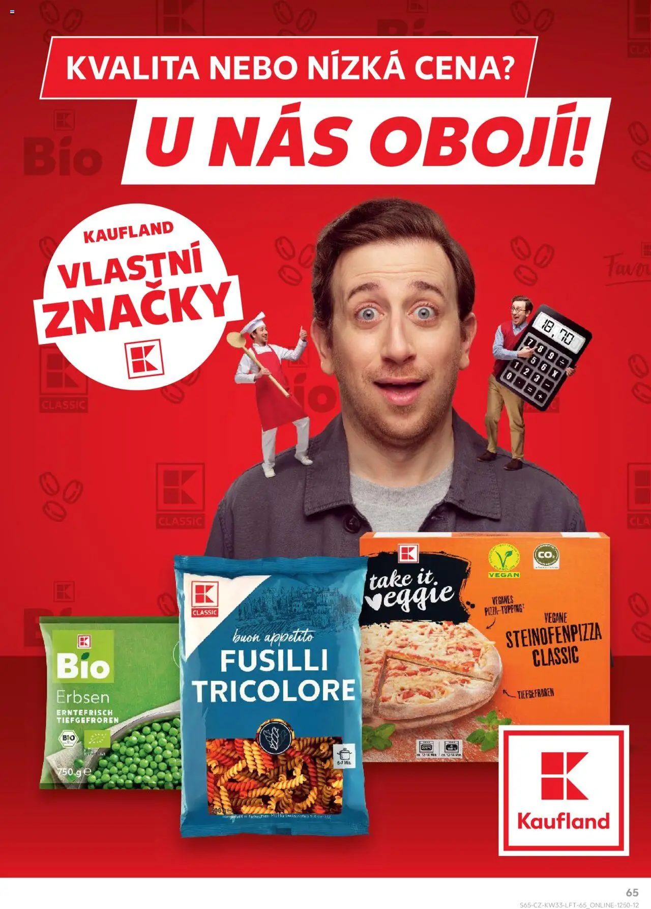 Kaufland leták - Brno od 13.08.2025 | Strana: 65 | Produkty: Veggie, Vegan, Pizza