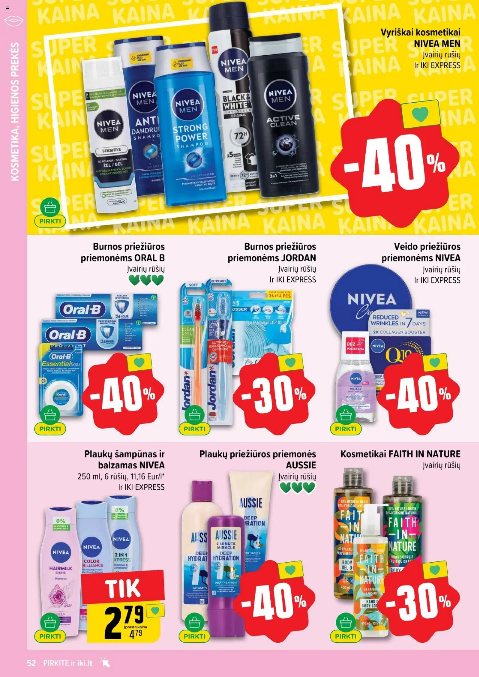 IKI akcijos nuo 12.01.2026 | Puslapis: 52 | Prekių: Balzamas, Šampūnas