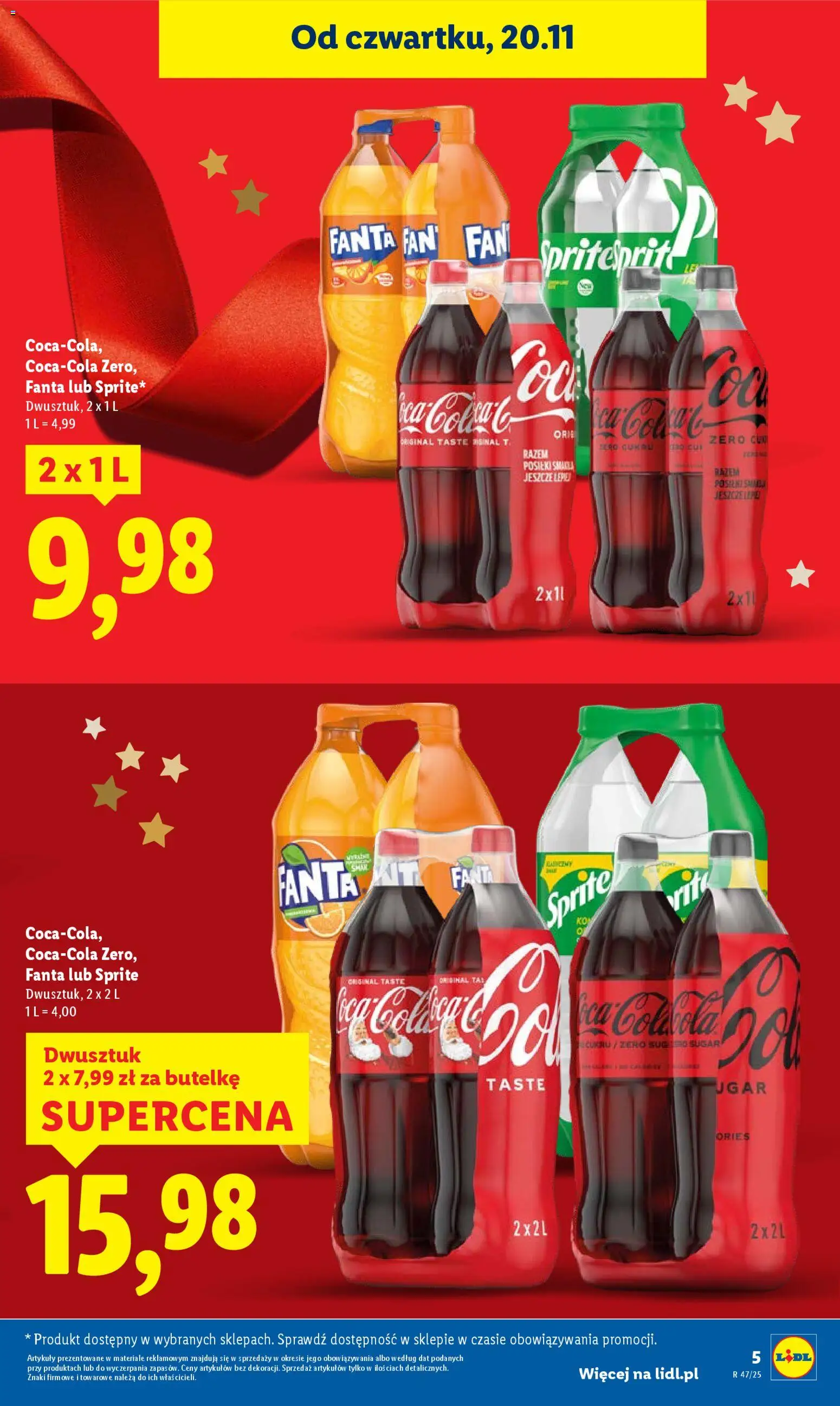 Lidl Gazetka od 20.11.2025 | Strona: 5 | Produkty: Sprite