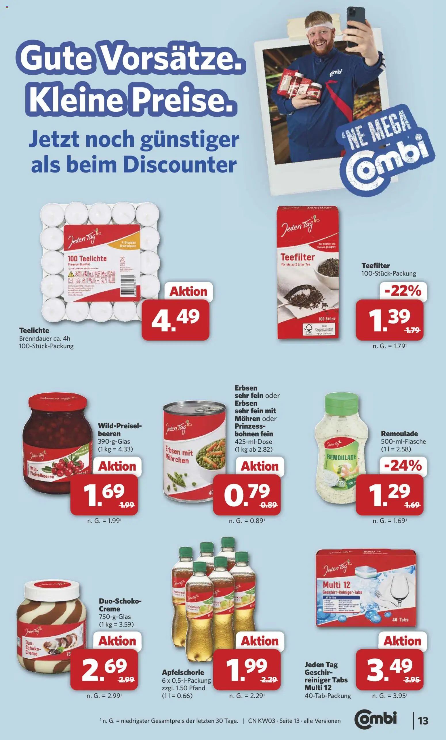 Combi Prospekt 	 – gültig ab 12.01.2026 | Seite: 13 | Produkte: Creme, Mohren, Erbsen