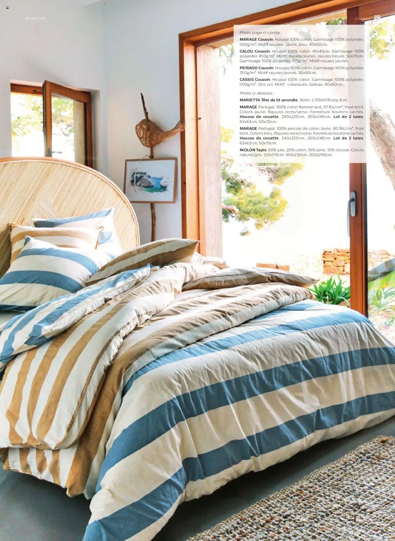 {H1} | Page: 29 | Produits: Cassis, Coton, Lit