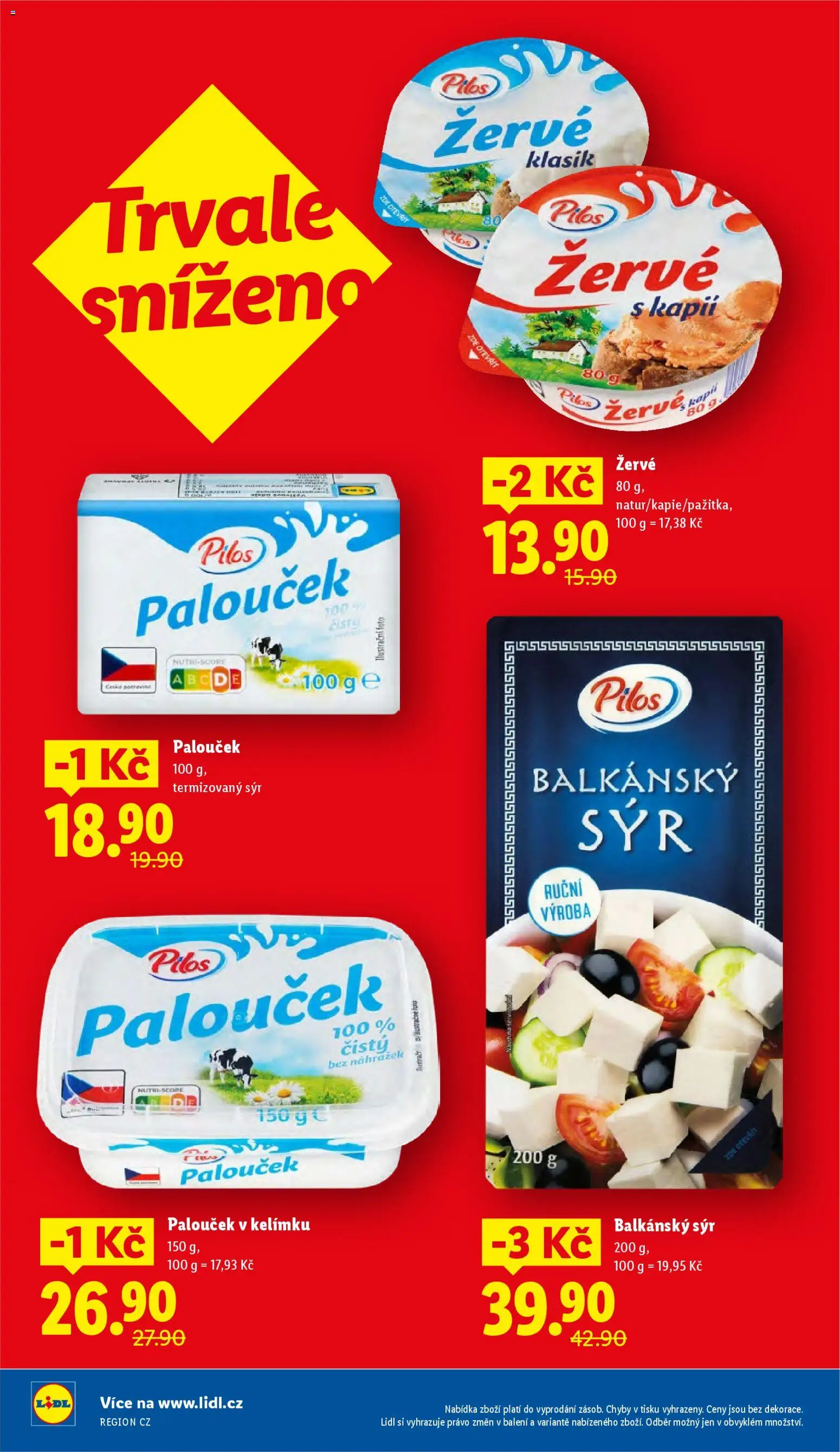 Lidl leták od 05.03.2026 | Strana: 16 | Produkty: Sýr, Balkánský sýr, Žervé