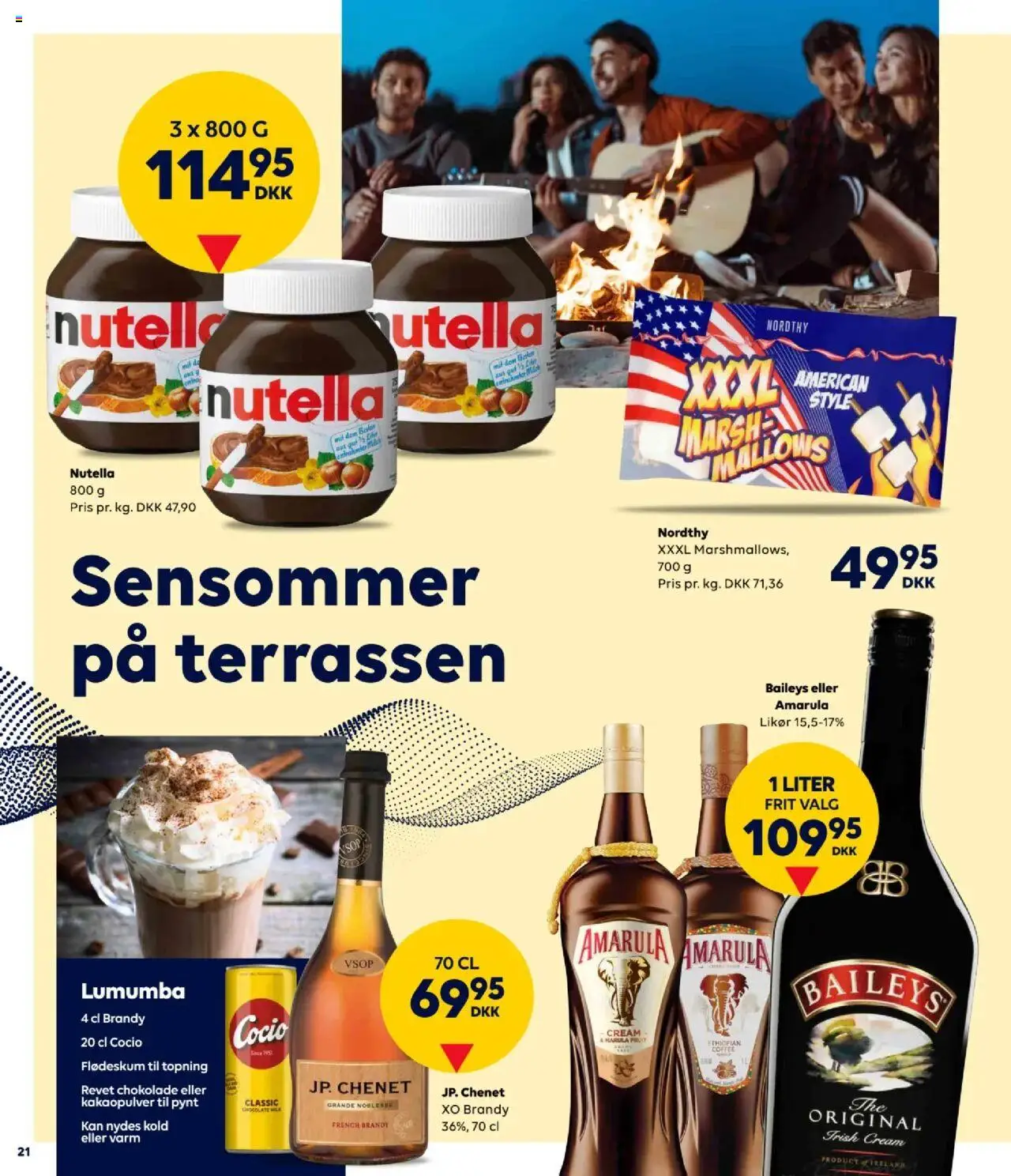Bordershop Tilbudsavis gyldig fra 13.08.2025 | Side: 21 | Produkter: Amendoins, Chokolade, Nutella, Kakaopulver