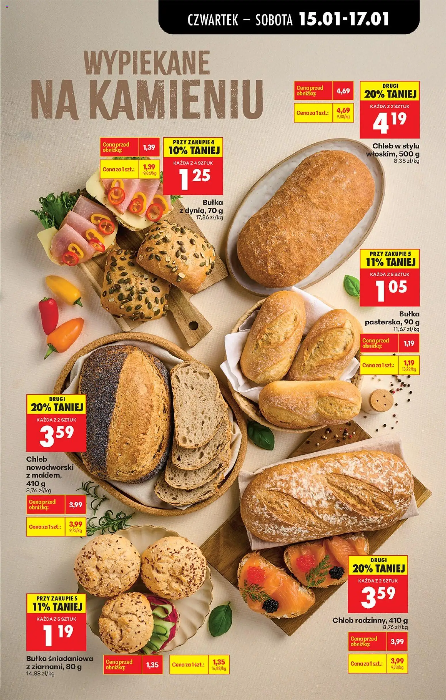 Biedronka gazetka - Oferta w tym tygodniu od 15.01.2026 | Strona: 29 | Produkty: Dynia, Bułka, Chleb rodzinny, Chleb