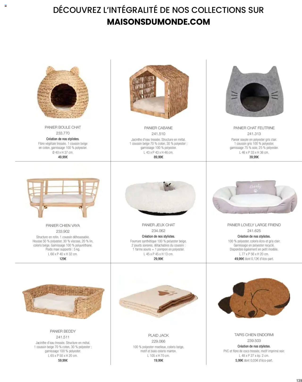  | Page: 141 | Produits: Souris, Poids, Panier, Tapis
