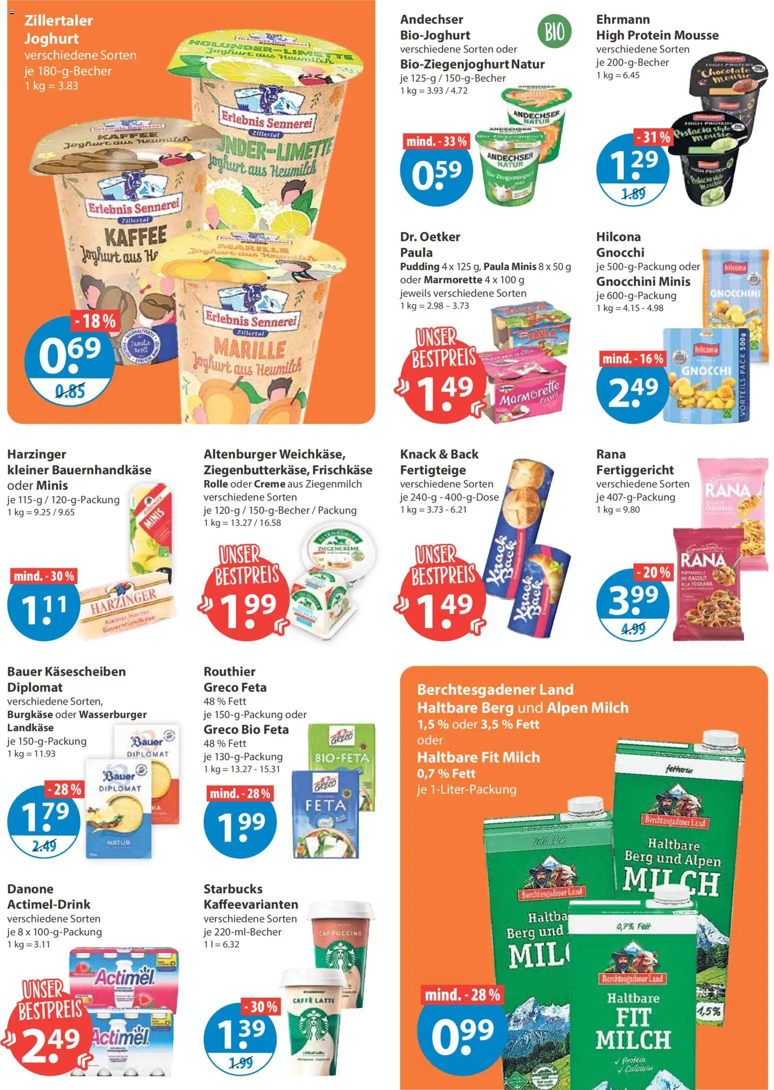 V-Markt - Hallertau / Oberpfalz – gültig ab 29.12.2025 | Seite: 6 | Produkte: Feta, Joghurt, Starbucks, Pudding