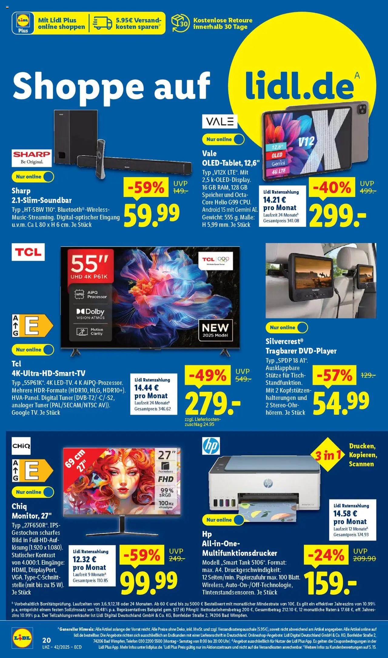 Lidl - Prospekt – gültig ab 13.10.2025 | Seite: 4 | Produkte: Gewicht, Tisch, Bad, Telefon
