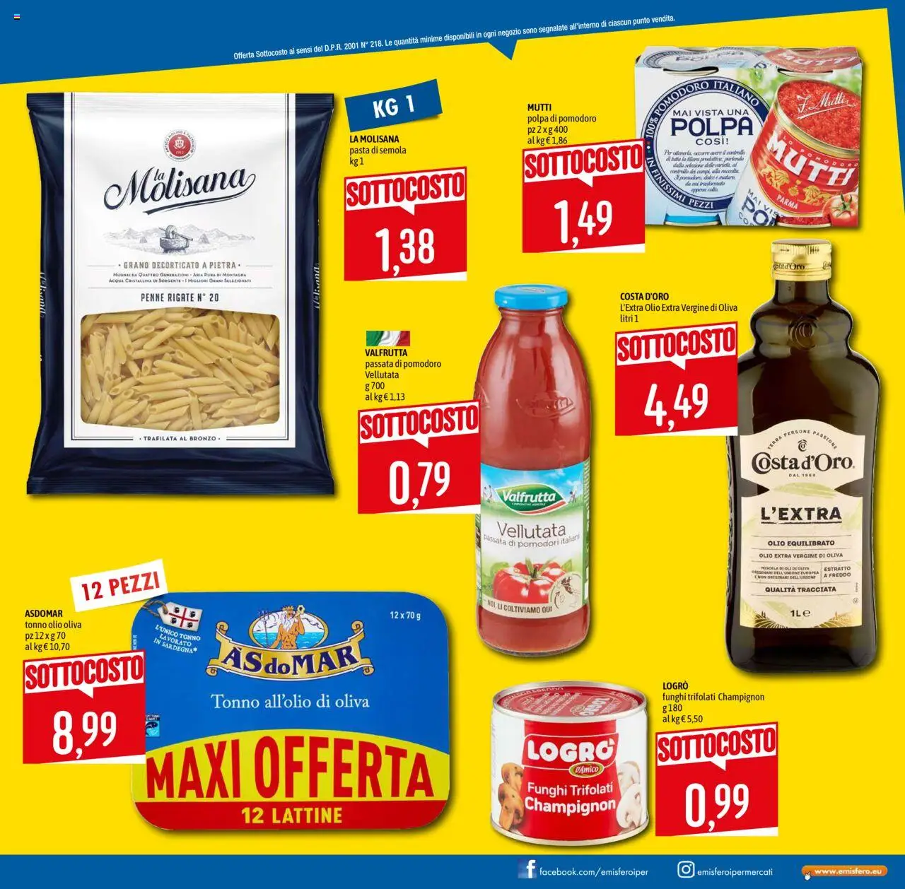 Volantino Emisfero del 09.10.2025 | Pagina: 7 | Prodotti: Olio, Pomodori, Funghi, Penne