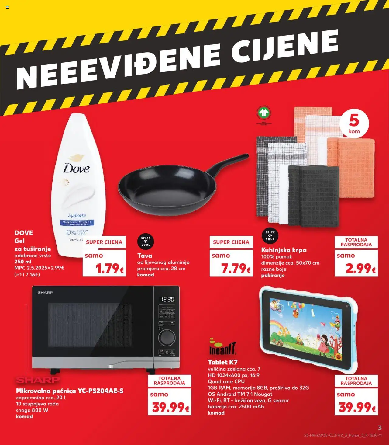 Kaufland katalog | vrijedi od 17.09.2025 | Stranica: 3 | Proizvodi: Pan, Dove, Tava, Mikrovalna pećnica