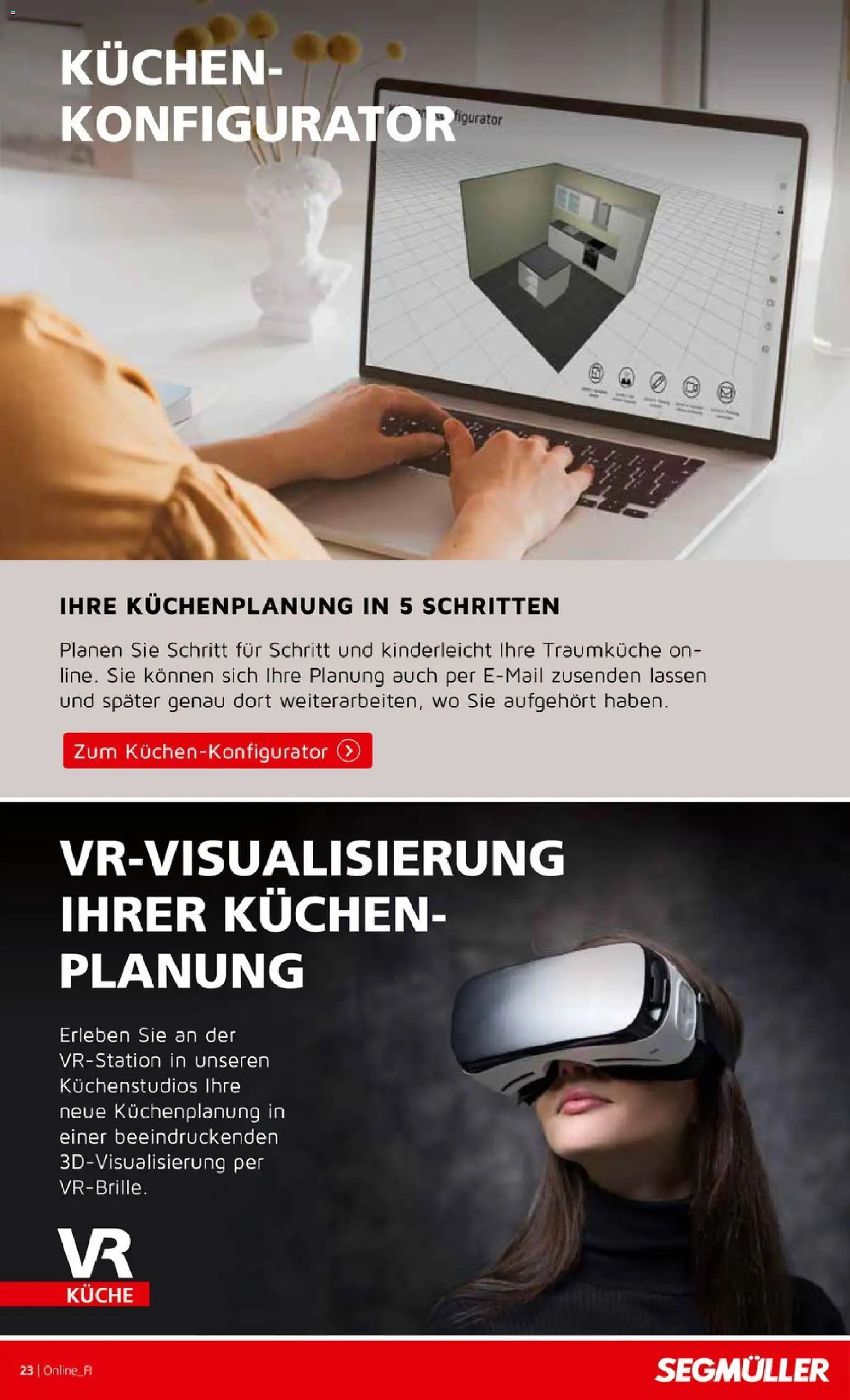 Segmüller Küchen Spezial – gültig ab 01.11.2025 | Seite: 23 | Produkte: Küche, Kuchen