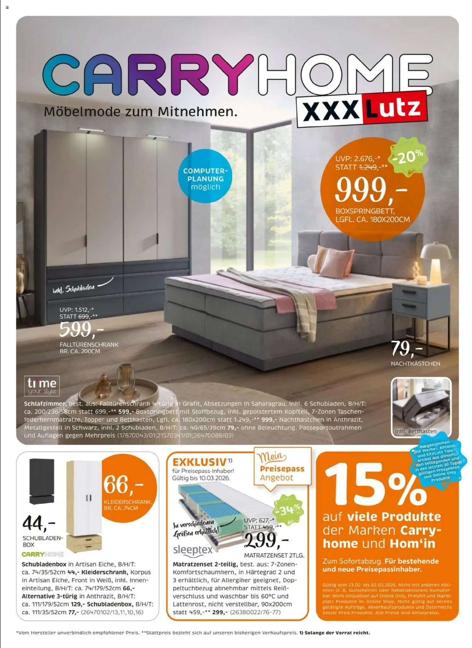 XXXLutz Carry Home gültig ab 24.02.2026 | Seite: 1 | Produkte: Computer