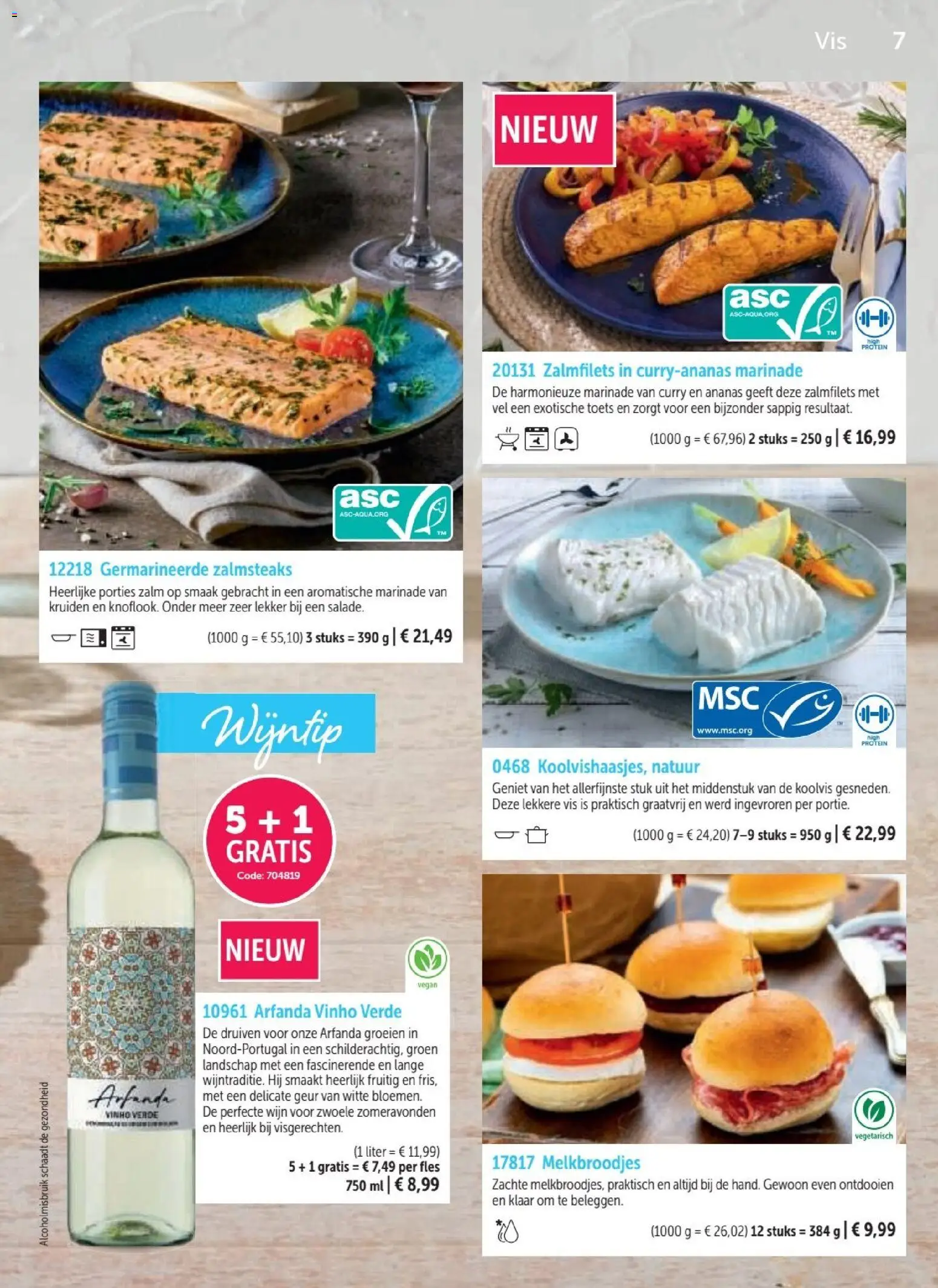 {H1} | Pagina: 7 | Producten: Zalm, Vis, Geur, Druiven