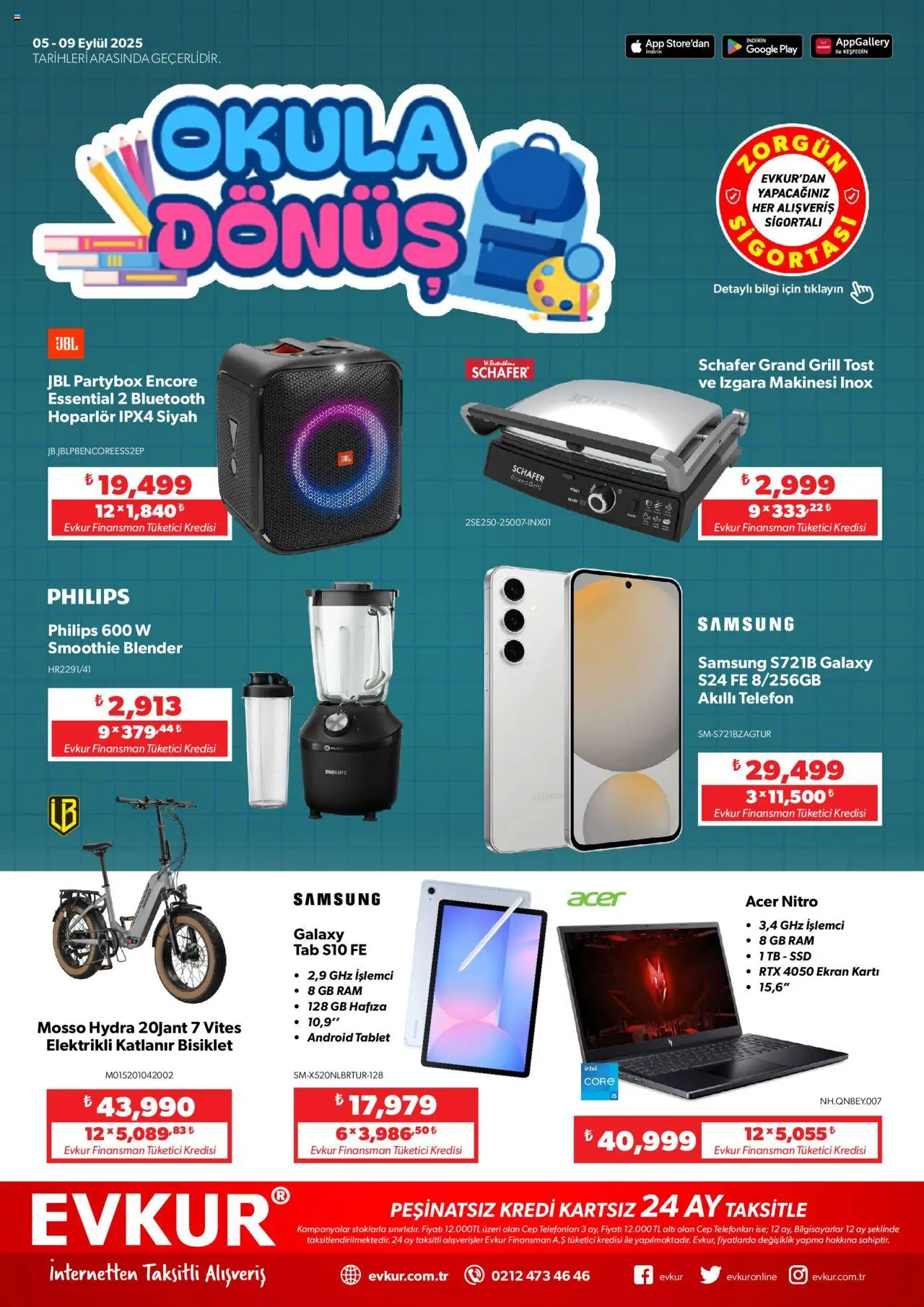 Evkur Katalog - 05.09.2025 tarihinden itibaren geçerlidir | Sayfa: 1 | Ürünler: Blender, Akıllı telefon, Hoparlör, Izgara