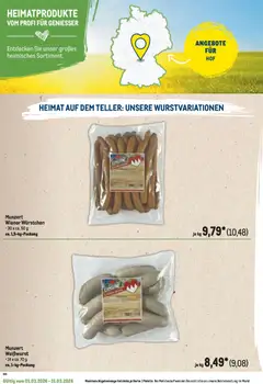 Metro Regionaler Flyer ab 01.03.2026 gültig | Seite: 66 | Produkte: Wiener wurstchen, Weißwurst