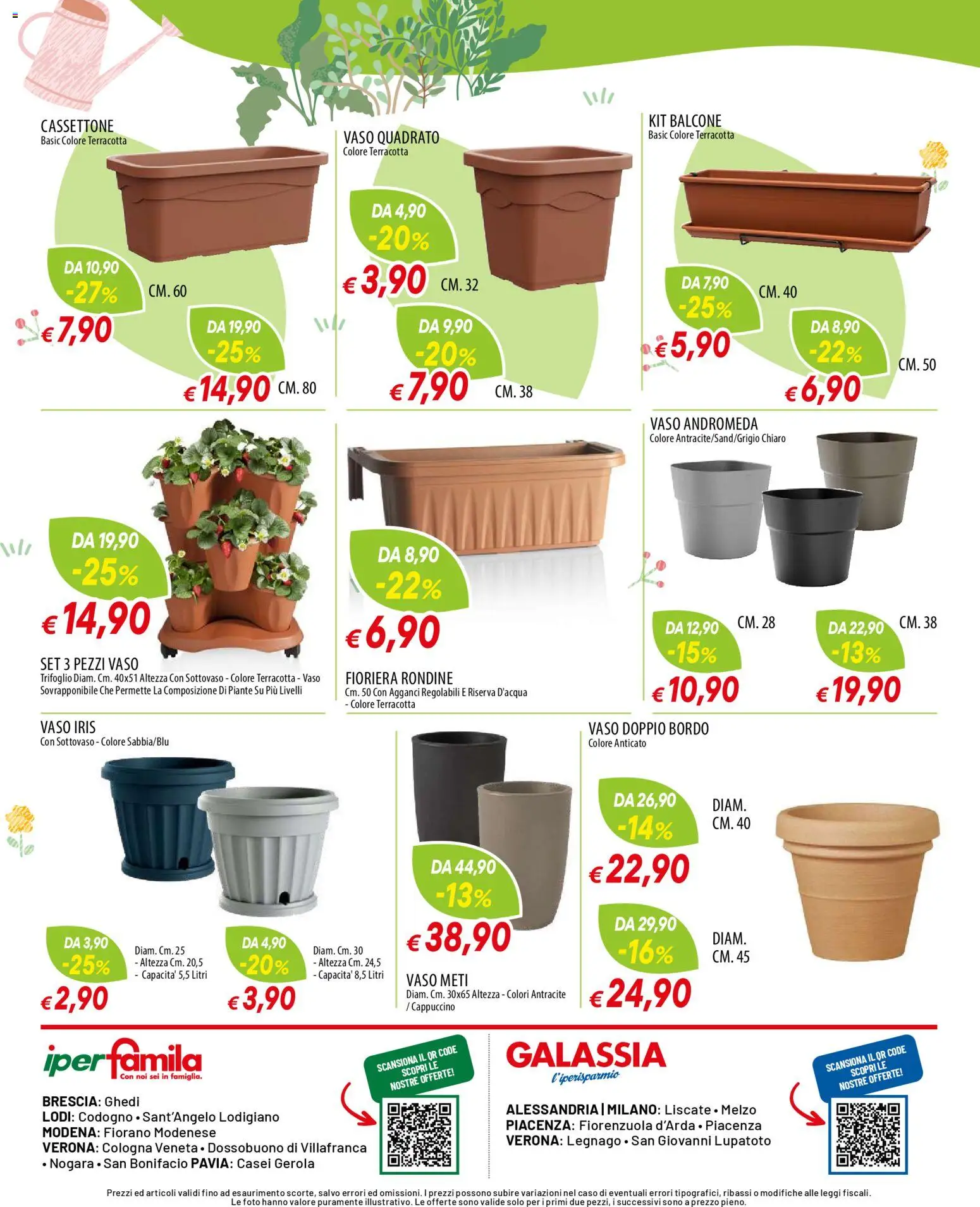 Volantino Famila del 12.03.2026 | Pagina: 12 | Prodotti: Fioriera, Vaso