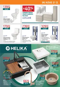 ERMITAŽAS leidinys galioja nuo 02.03.2026 | Puslapis: 23 | Prekių: Maišytuvas, Puodas, Praustuvas, Unitazas