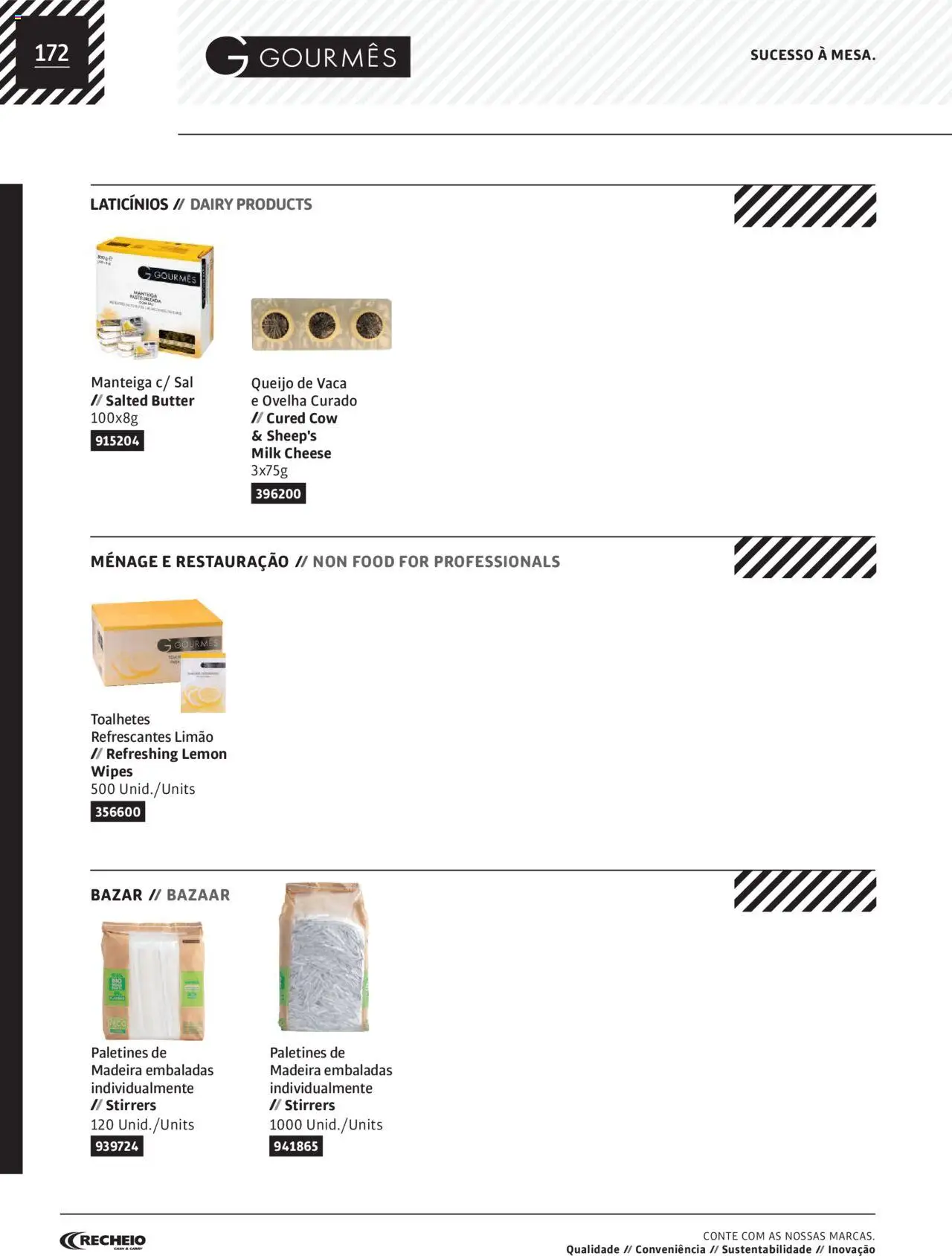 Recheio AS NOSSAS MARCAS │ válido de 19.12.2023 | Página: 172 | Produtos: Sal, Manteiga, Queijo