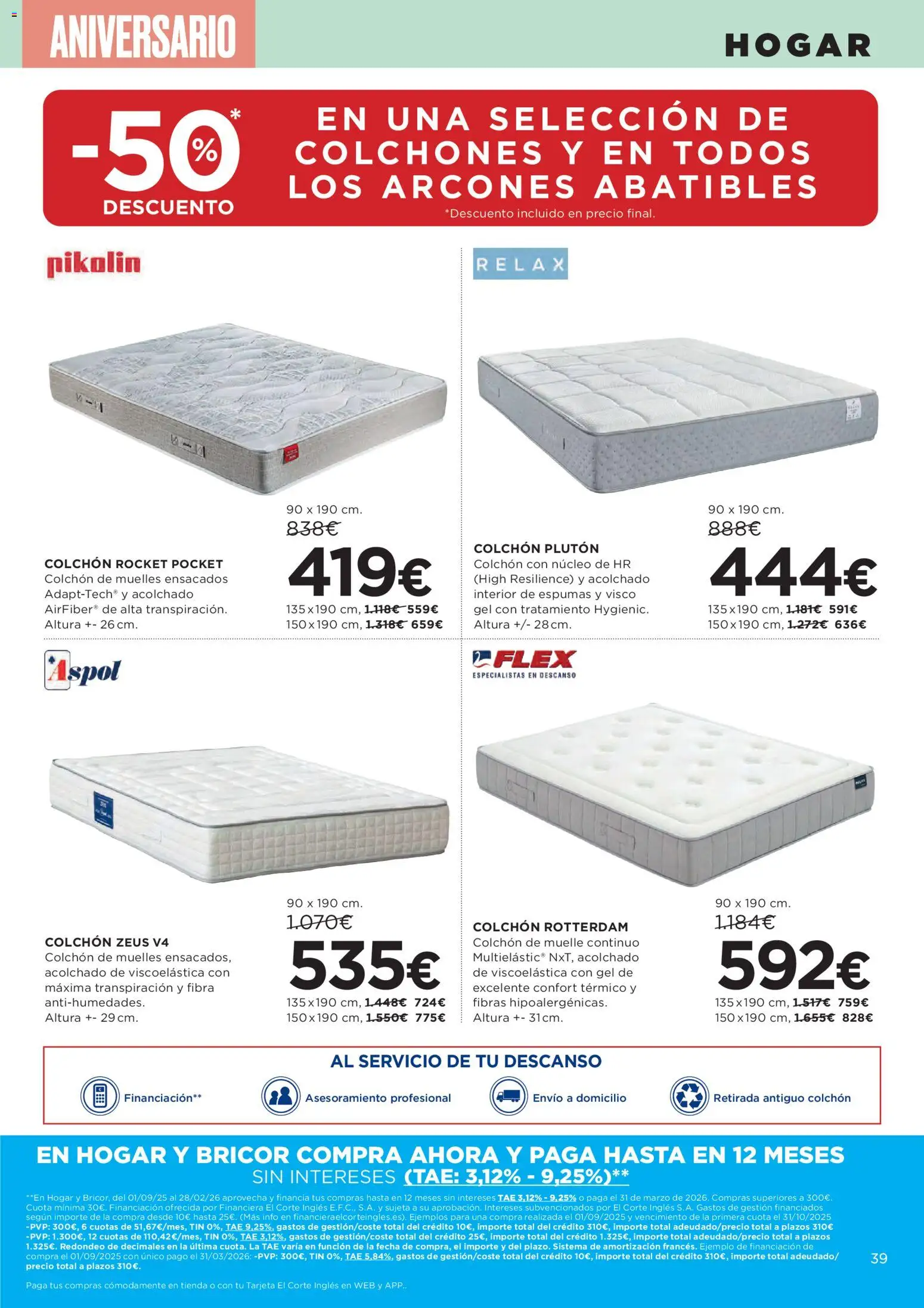 Hipercor catálogo │ válido desde el 06.11.2025 | Página: 51 | Productos: Colchon