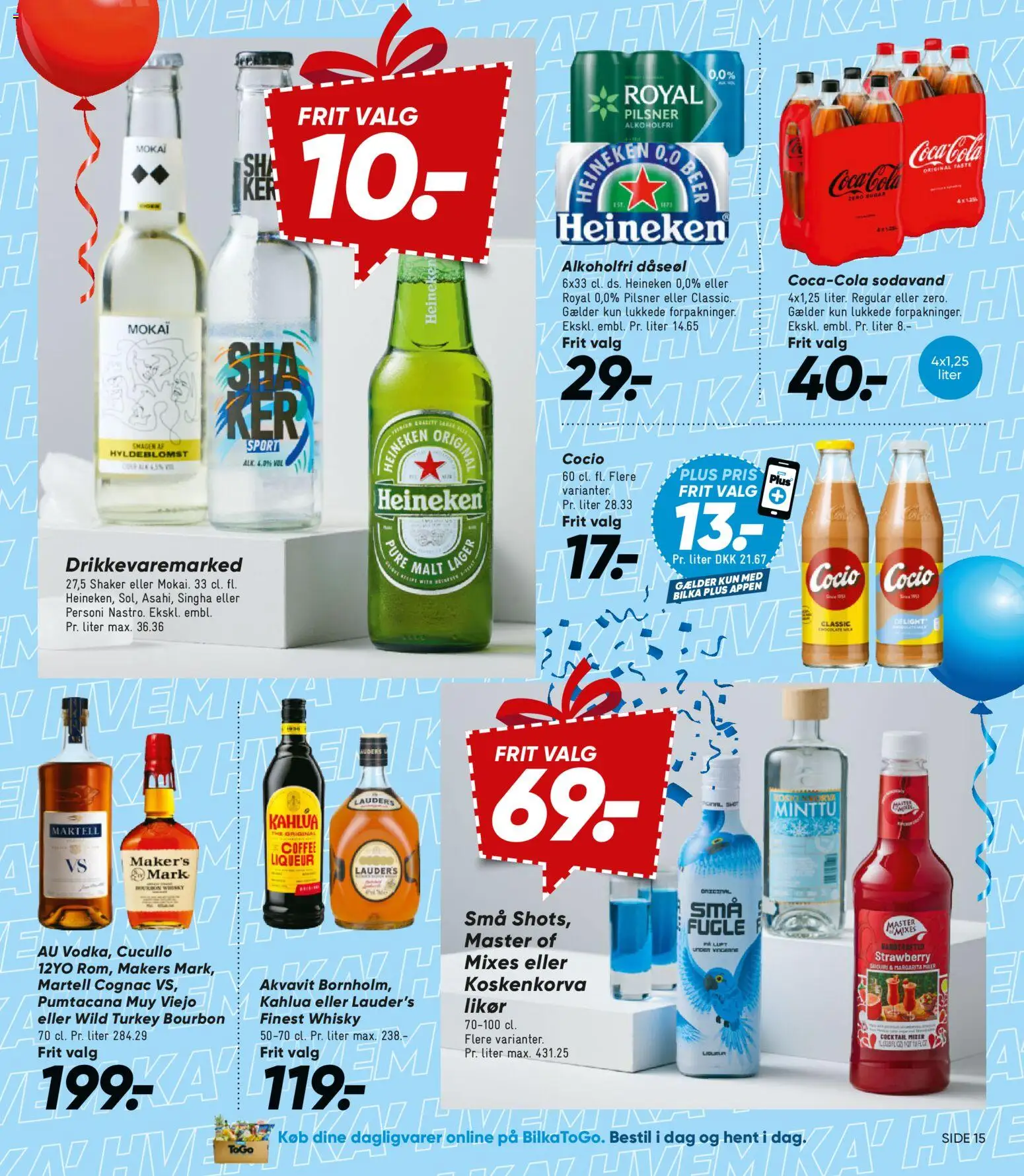 Bilka tilbudsavis – gyldig fra 20.02.2026 | Side: 19 | Produkter: Bourbon, Whisky, Sodavand, Mixer