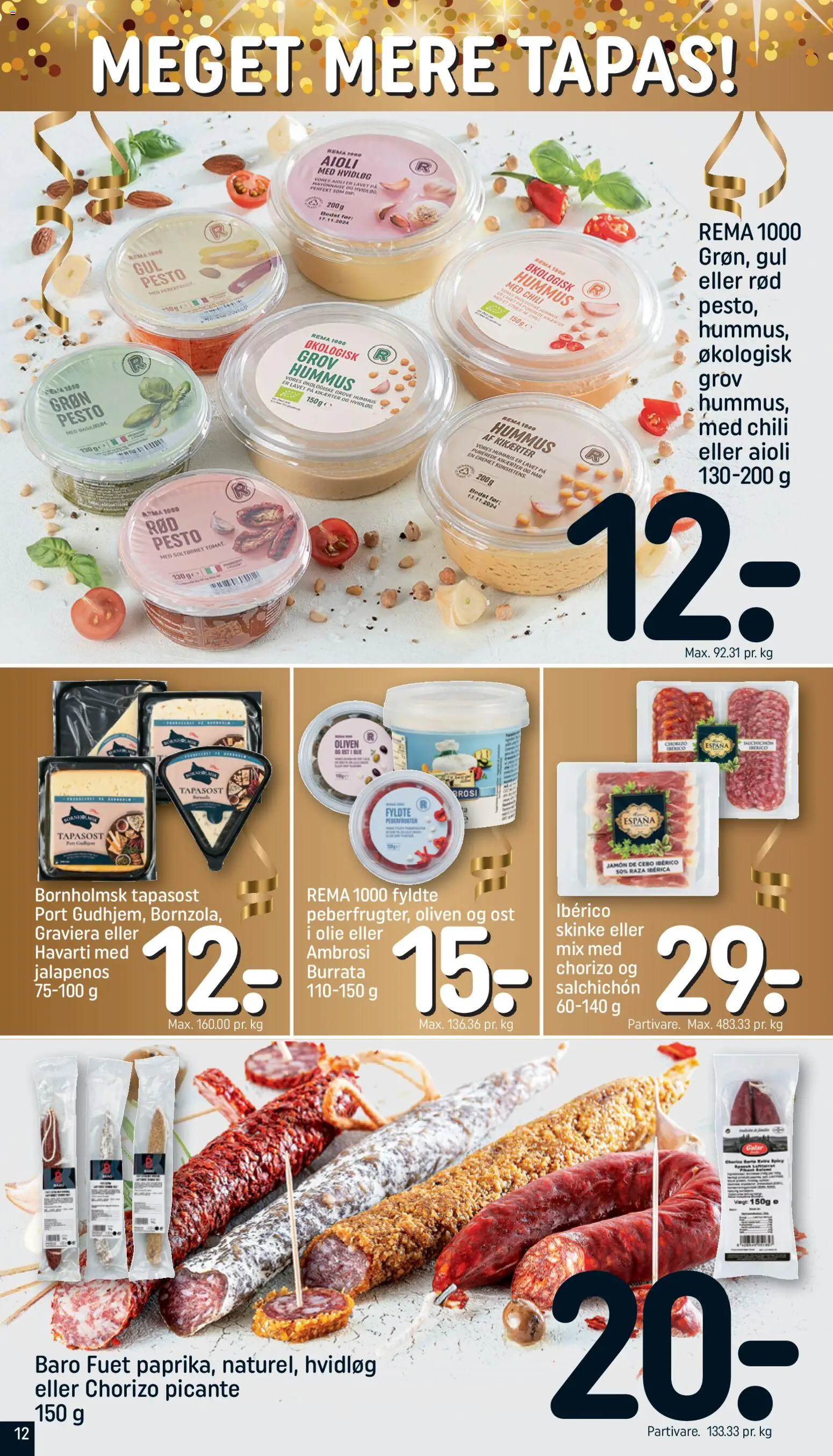 Rema 1000 tilbudsavis – gyldig fra 27.12.2025 | Side: 12 | Produkter: Ost, Hvidløg, Oliven, Cebola