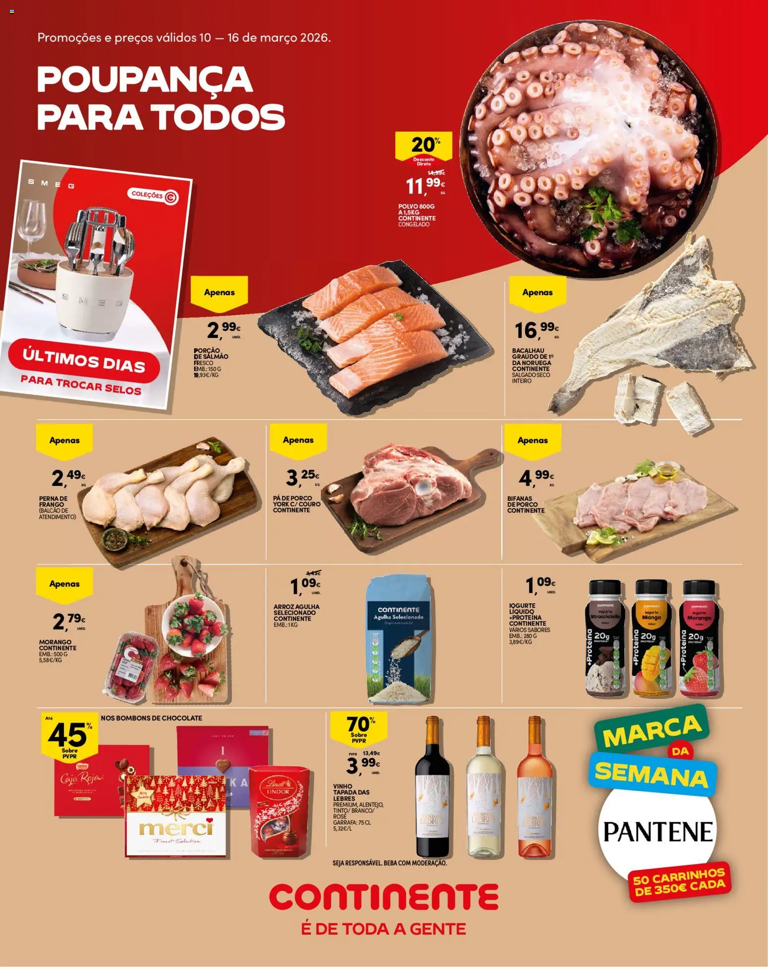 Continente - Madeira │ válido de 10.03.2026 | Página: 1 | Produtos: Frango, Salmão, Chocolate, Vinho