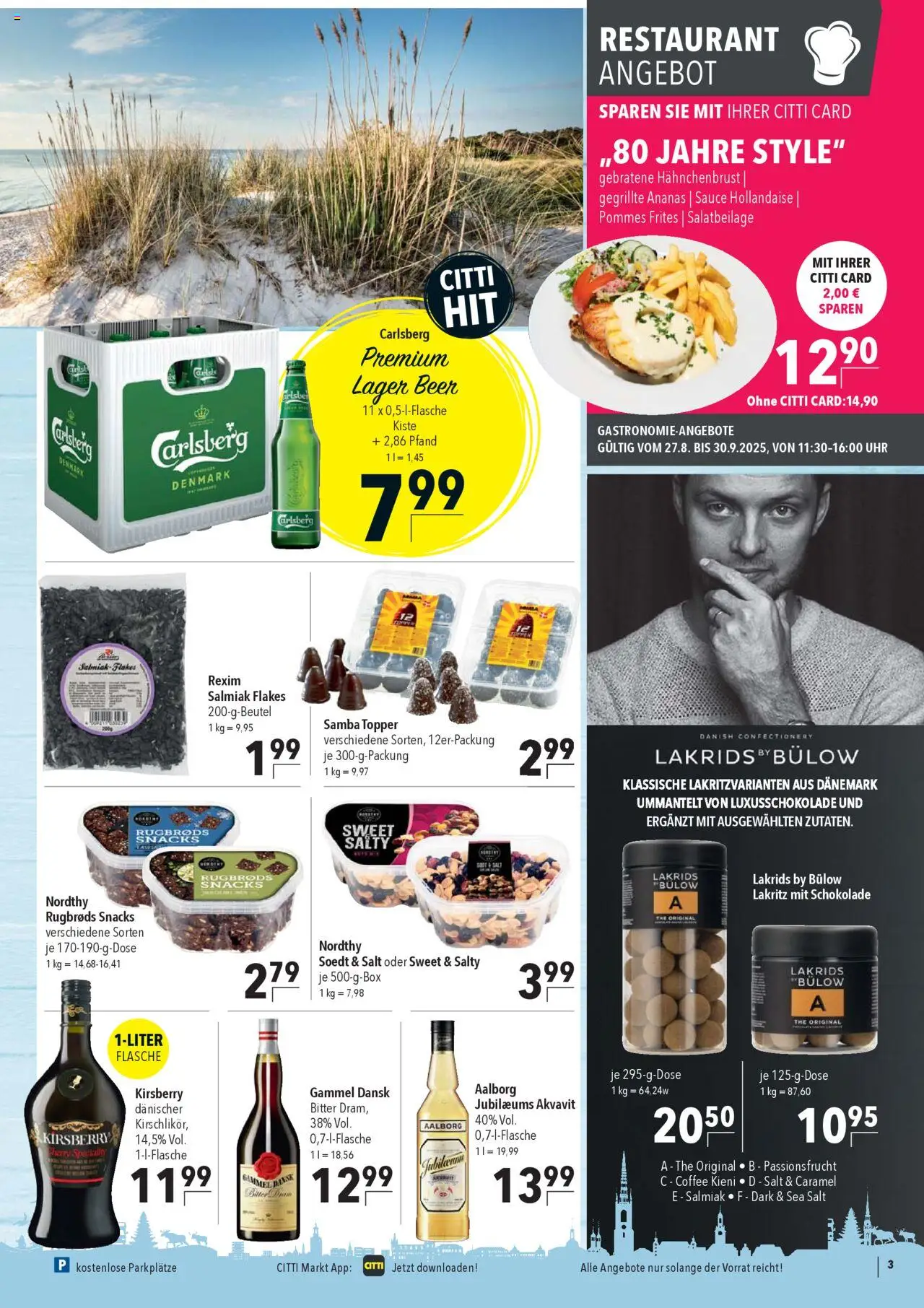 CITTI Markt Prospekt 	 - gültig ab dem 27.08.2025 | Seite: 3 | Produkte: Schokolade, Ananas, Pommes frites, Uhr