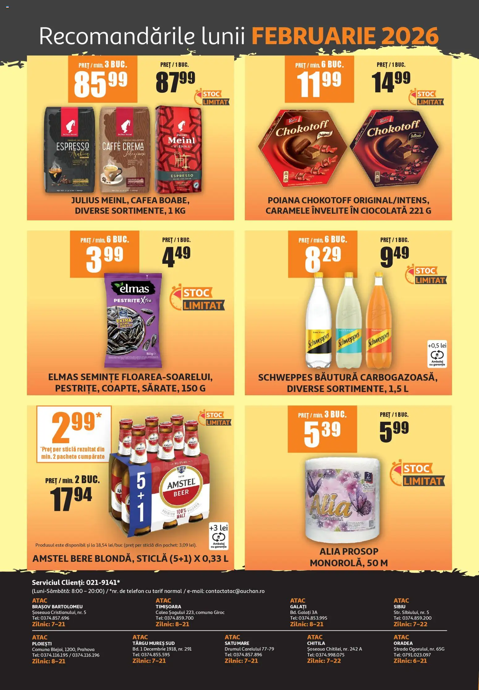 Noul catalog ATAC – valabil de la 01.02.2026 | Pagină: 2 | Produse: Semințe, Cafea, Ciocolată, Caramele